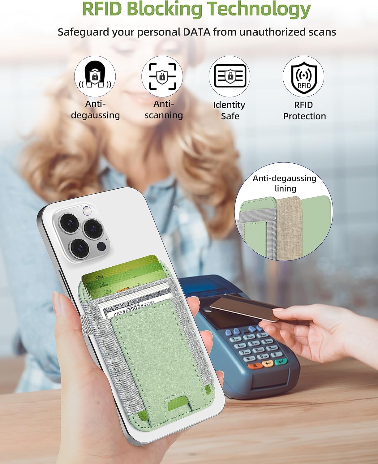Thumbnail 5 de ExtreLife MagSafe Wallet 2-card RFID Vegan Leather