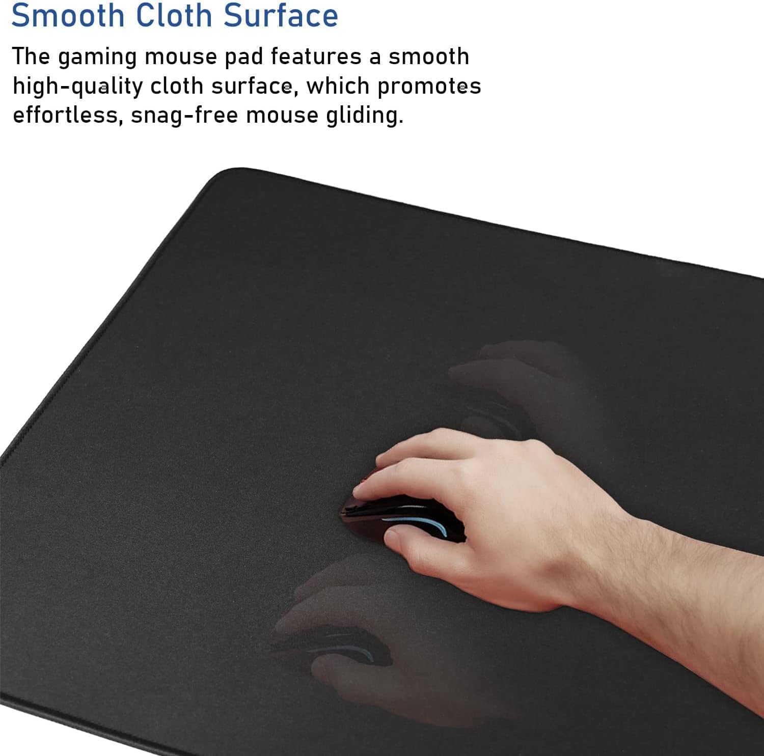 Detalle de Hsmienk AB-018 Extended Gaming Mouse Pad, 31.5 x 15.7 Inches, Stitched Edges