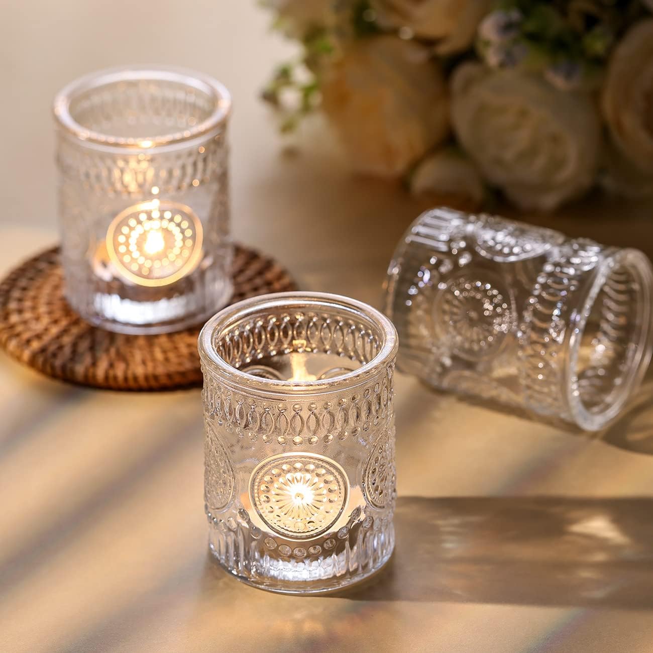 Thumbnail 5 de DARJEN Clear Votive Candle Holders 36 pack 🕯