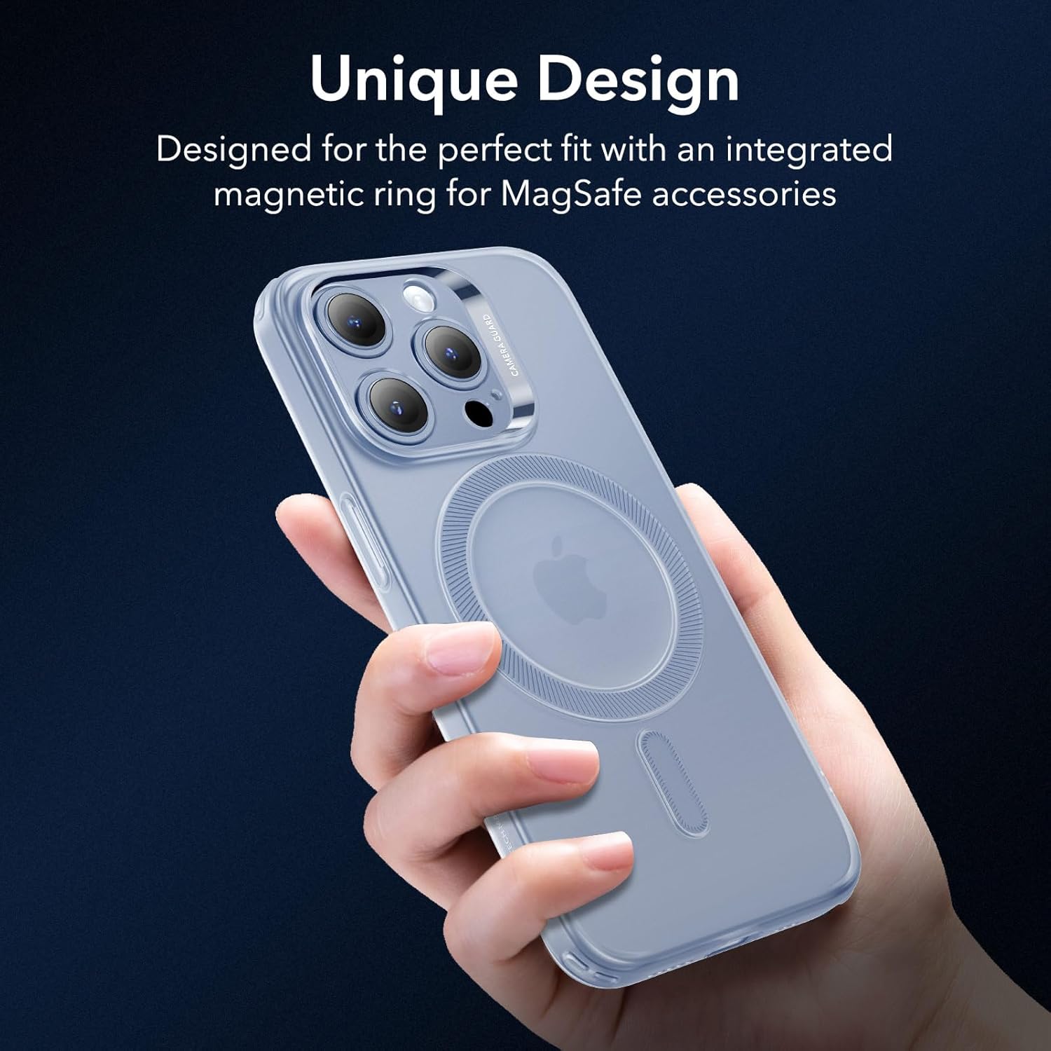 Thumbnail 3 de ESR Zero coque pour iPhone 13 Pro Max transparente fine en silicone avec MagSafe (bleu)