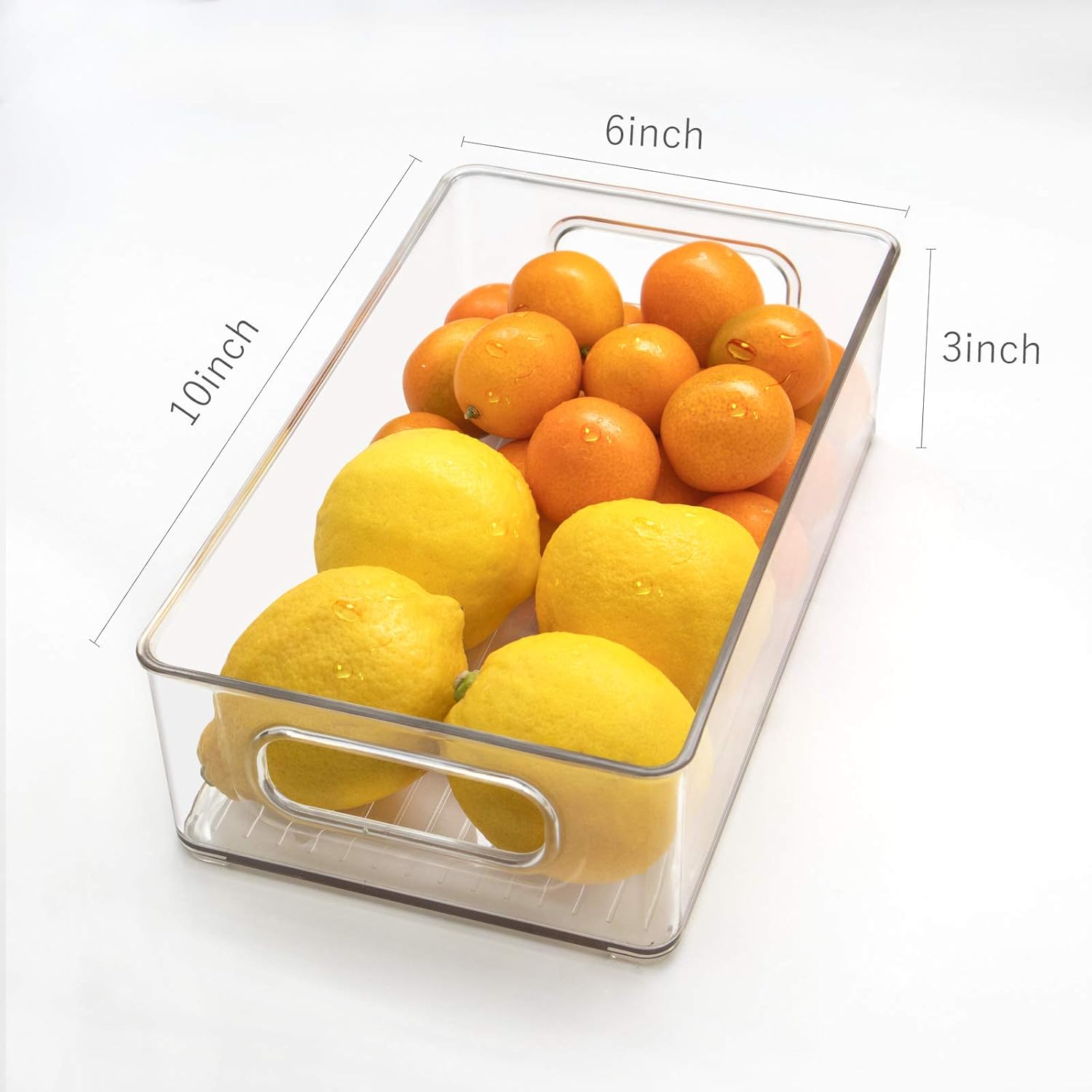 Thumbnail 2 de Stackable Refrigerator Organizer Bins 6 Pack