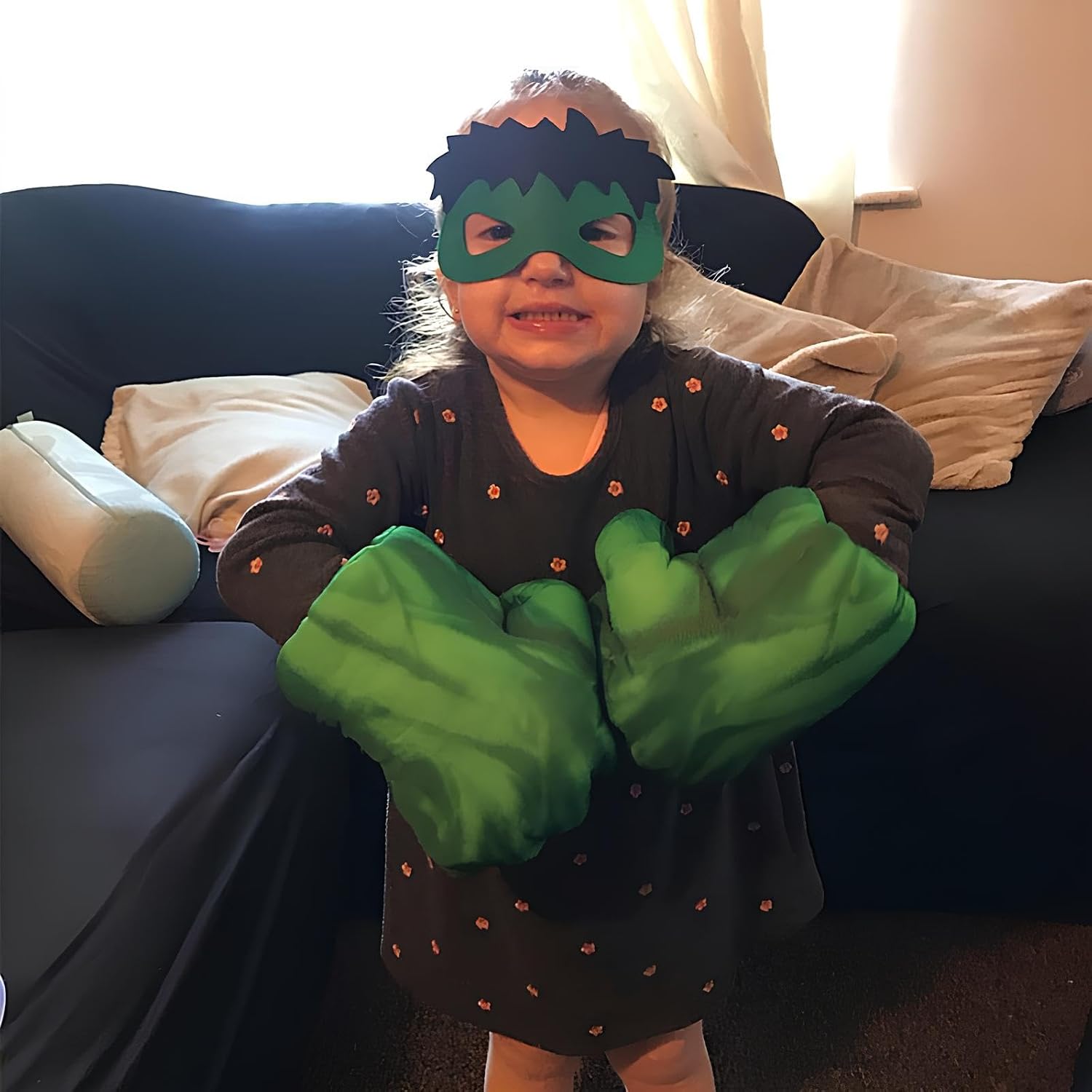 Thumbnail 4 de Guantes de Boxeo para Niños Gigantes Peluche Verde