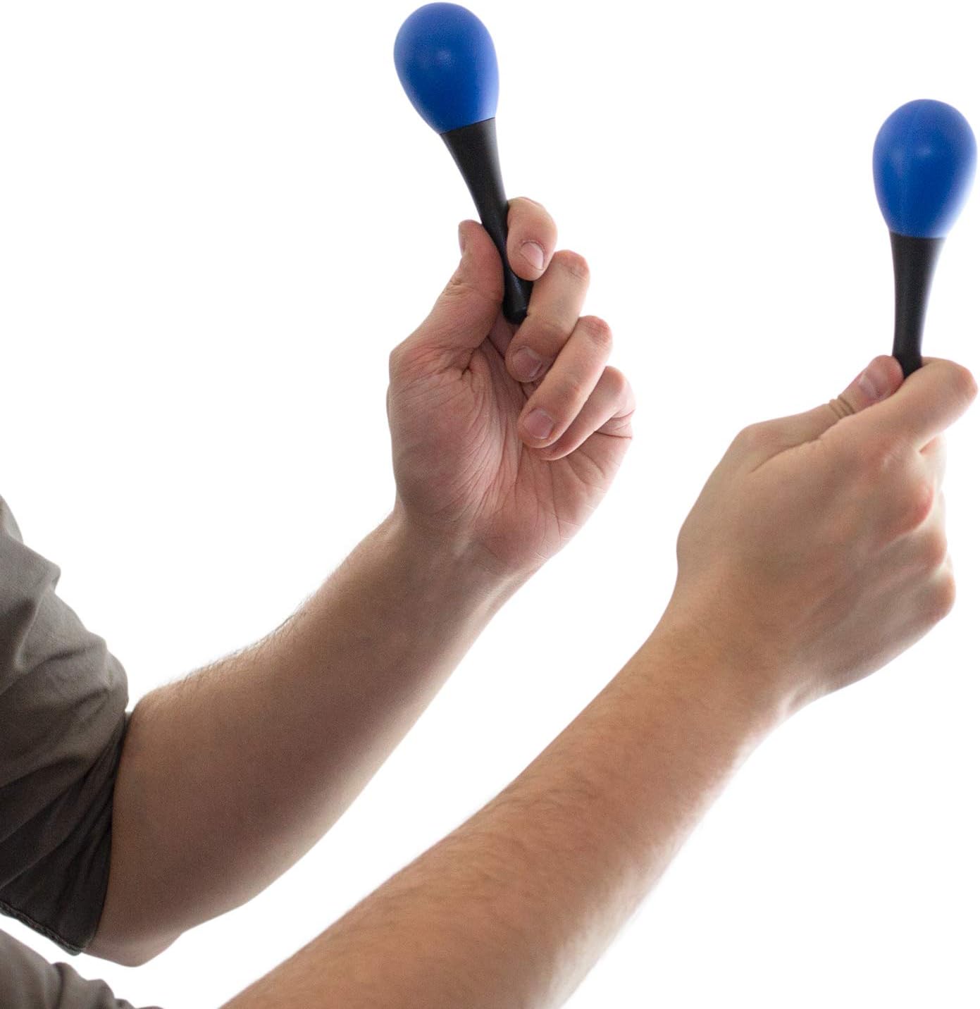 Detalle 1 de Tiger MAR28-BL äggmaracas i blå plast, 13 cm, par för små händer