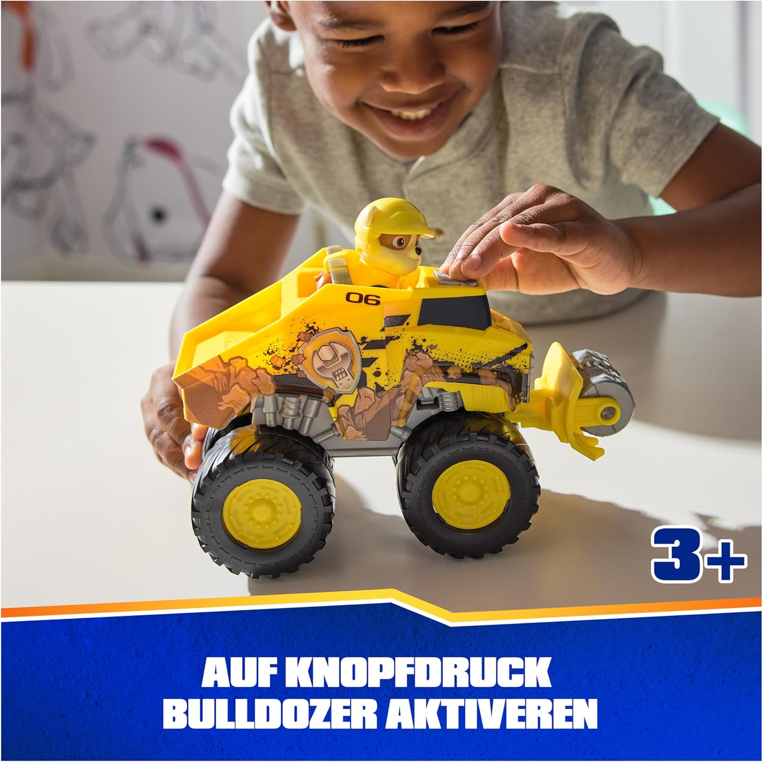 Thumbnail 2 de PAW PATROL Rescue Wheels Rubbles Bulldozer Spielzeug 3 Jahre