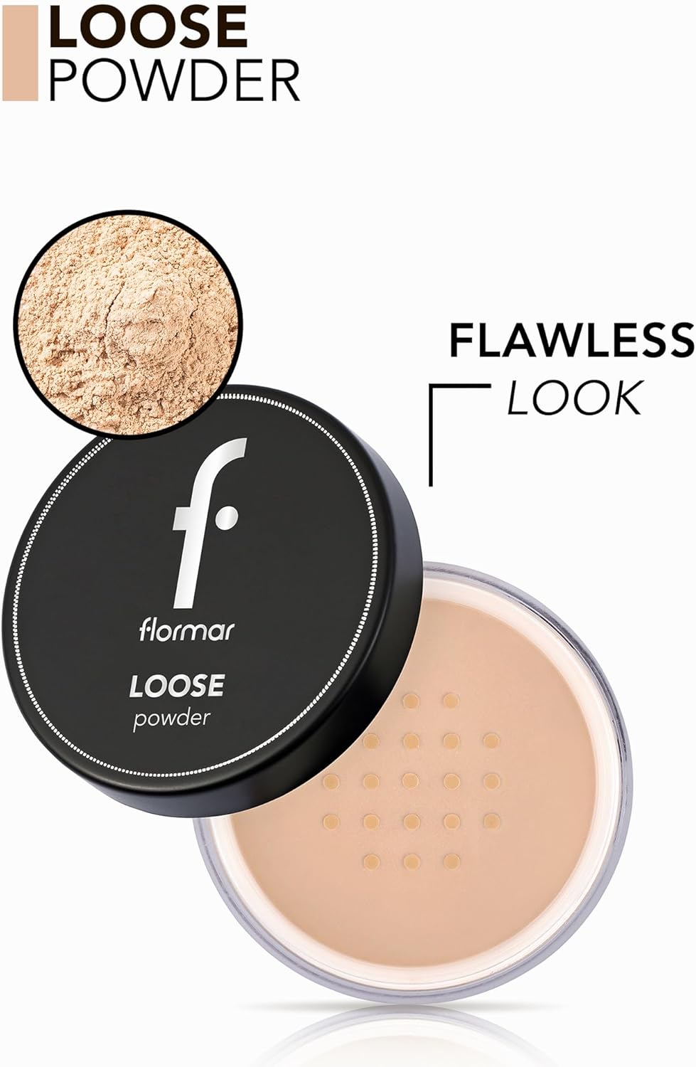 Detalle 2 de Flormar Polvo Suelto Mate Medium Sand