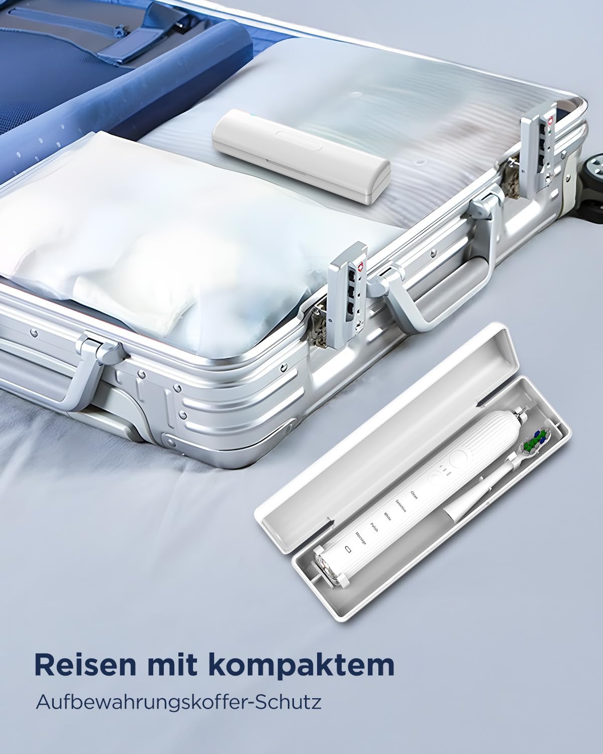 Thumbnail 6 de YTEATH PRO elektrische Schallzahnbürste für Erwachsene & Kinder – 5 Putzmodi, 3 Intensitätsstufen, Timer & 8 Ersatzbürstenköpfe