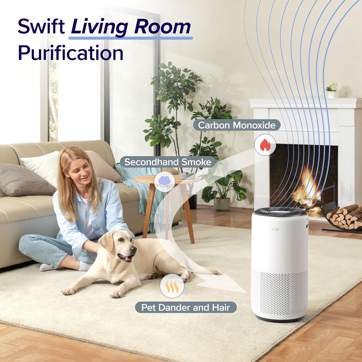 Thumbnail 1 de LEVOIT Air Purifier 166 m², CADR 400 m³/h