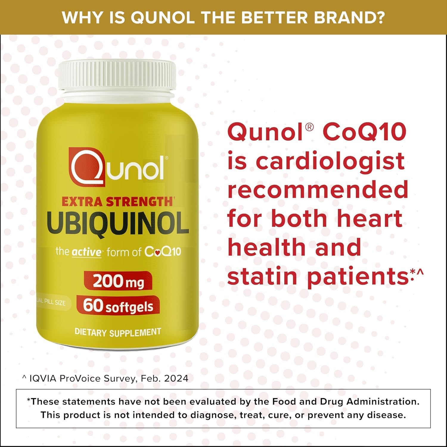 Detalle de Qunol 898440001790 Ubiquinol 200 mg Softgels, 60 Count
