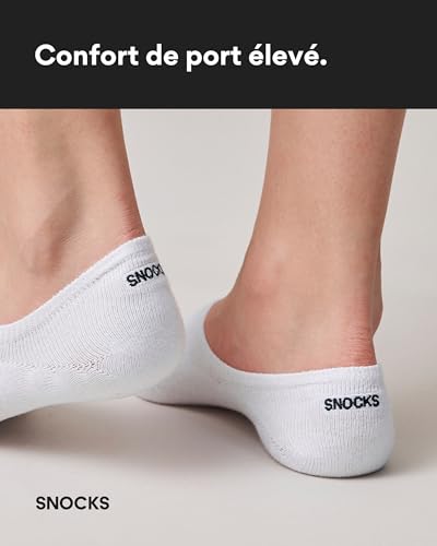 Thumbnail 6 de Snocks Chaussettes Invisibles Homme et Femme – Lot de 6, coton bio certifié, taille 39-42