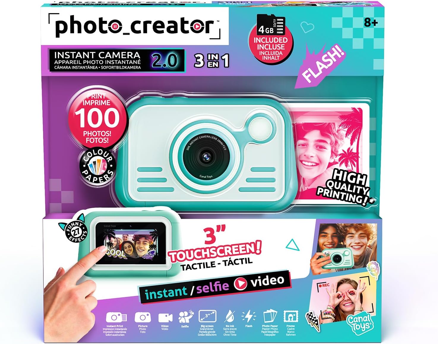 Thumbnail 1 de Canal Toys Photo Creator Sofortbildkamera blau für Kinder ab 8 Jahren (CLK 046)