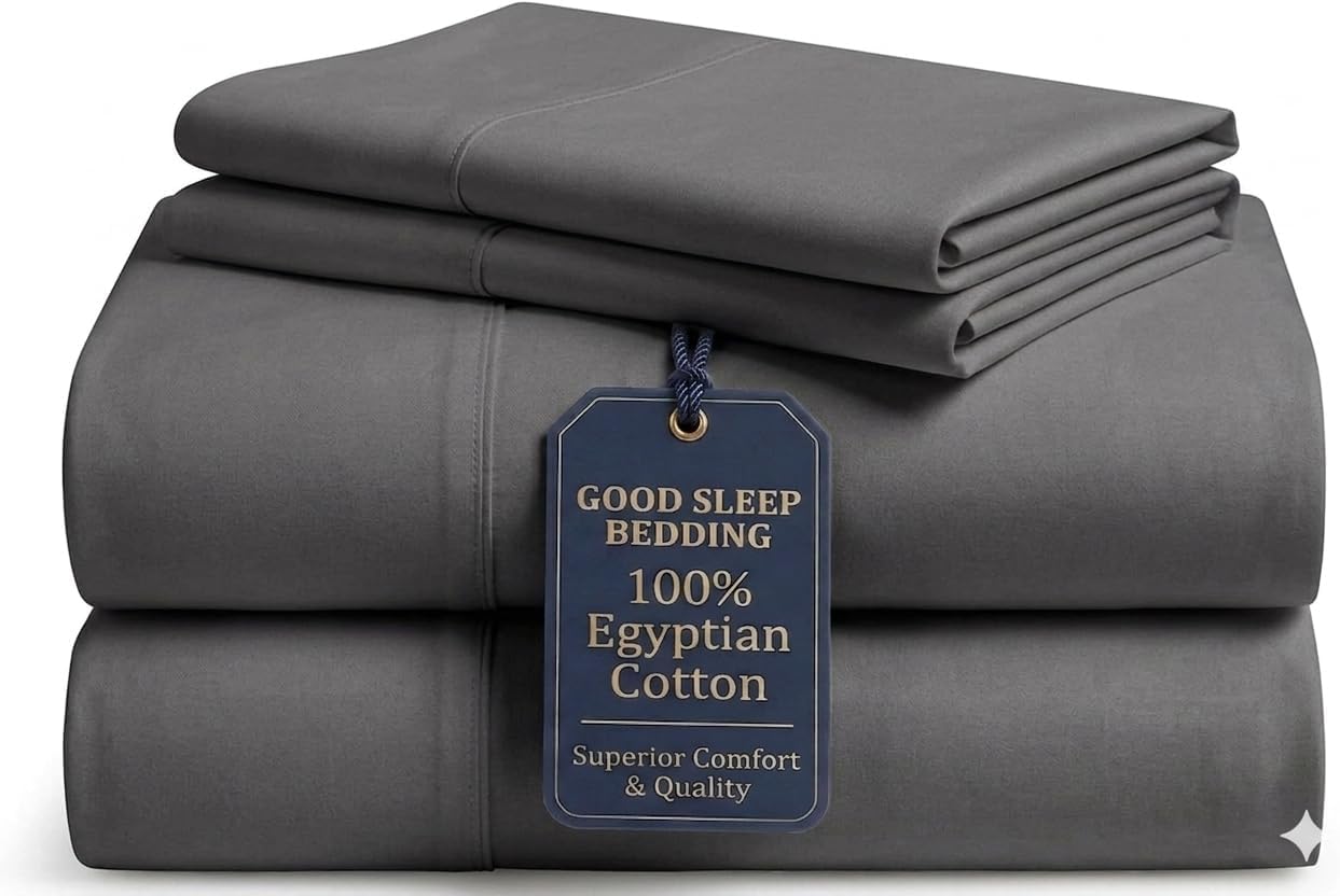 Detalle de Split King Bed Sheet Set, Egyptian Cotton