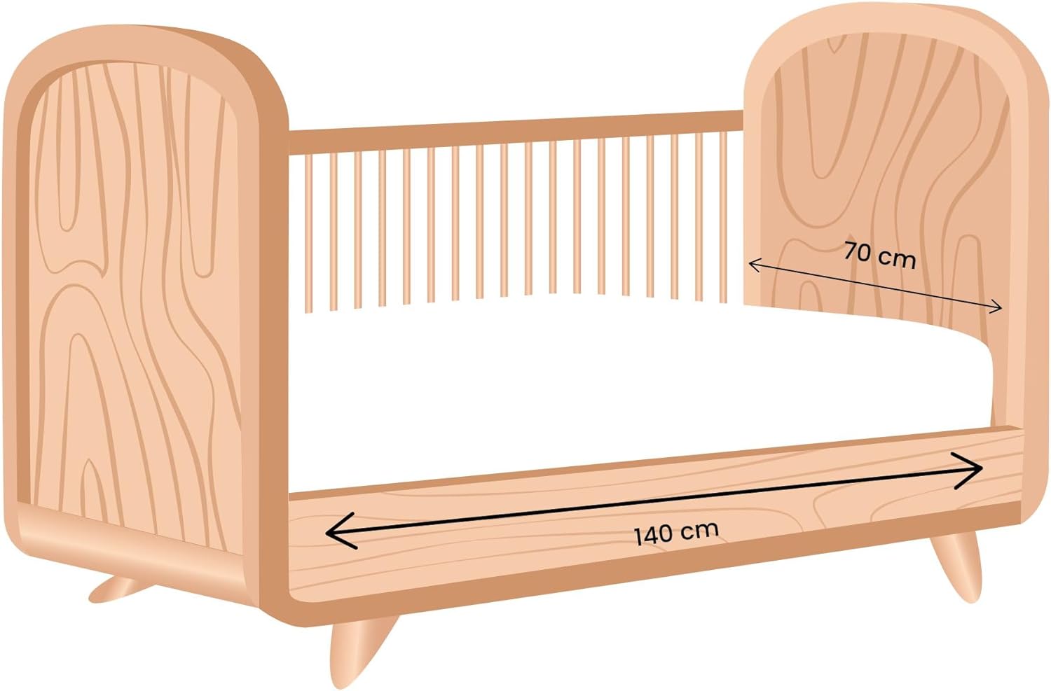 Detalle 2 de TROIS KILOS SEPT protège matelas bébé 70 x 140 cm imperméable et alèse en éponge