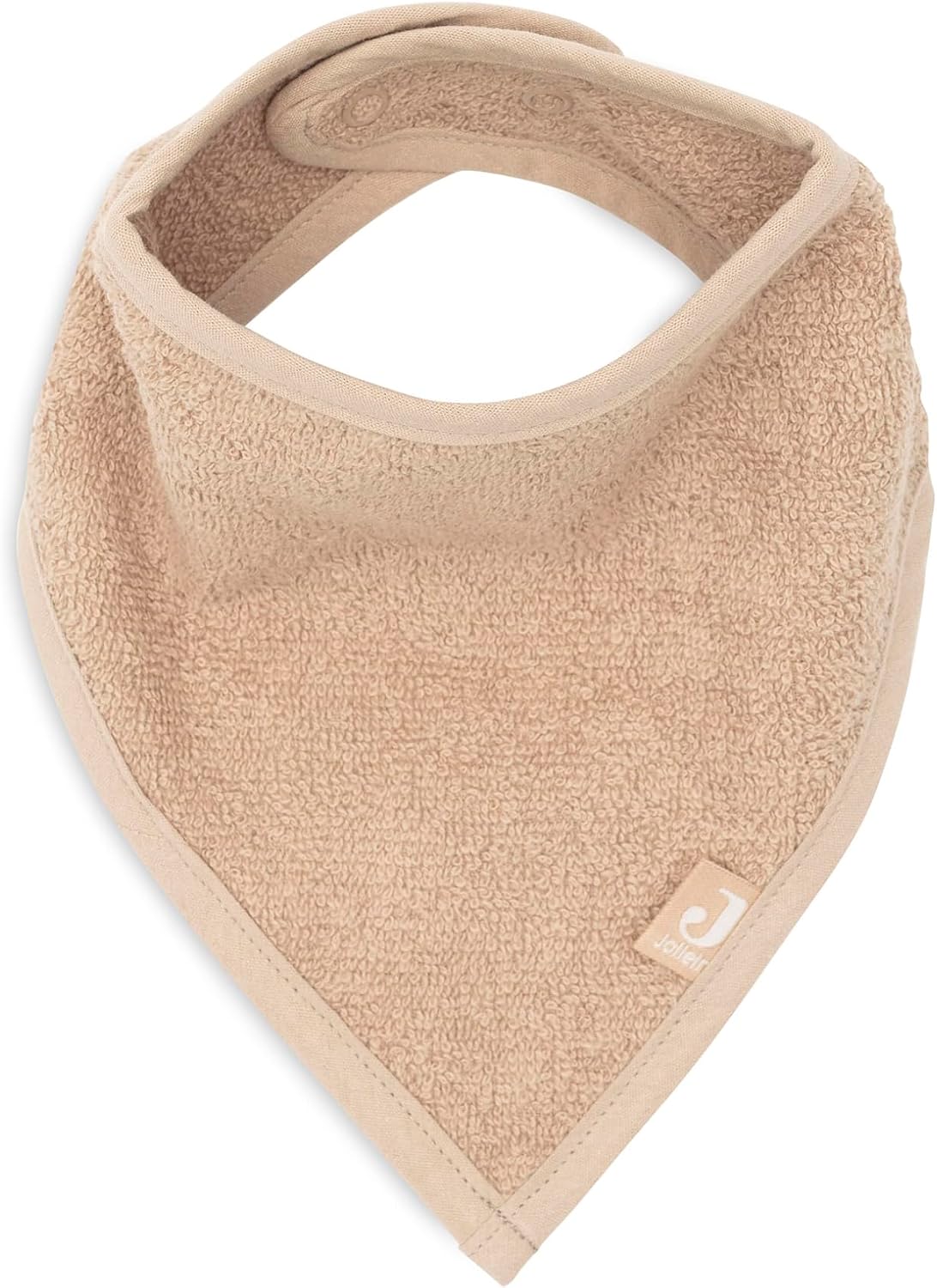Detalle de Jollein Bandana Lätzchen Halstuch 2er Set – 100% Baumwolle, Druckknöpfe, 37 x 24,5 cm