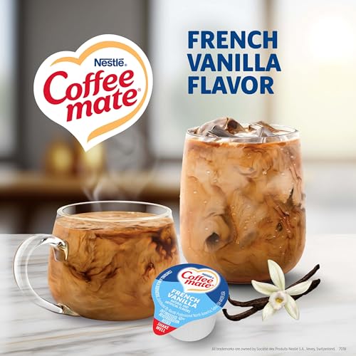 Thumbnail 1 de Nestle Coffee mate French Vanilla Coffee Creamer Singles (Non-Dairy, Shelf-Stable) – 0.375 fl oz, Pack of 180