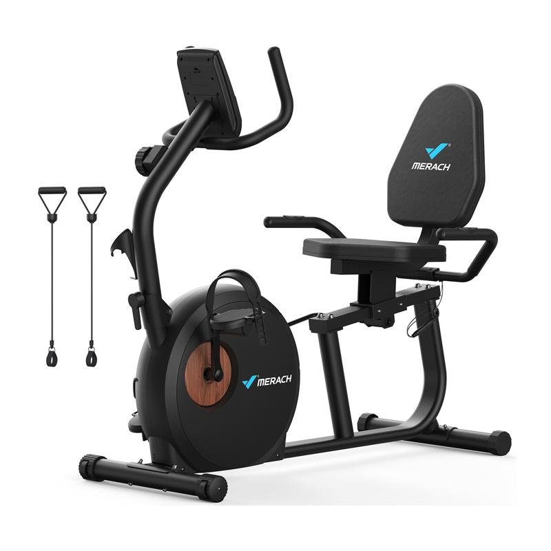Detalle 2 de Bicicleta Recumbente MERACH MR-S23B1: 8 niveles magnéticos y Bluetooth