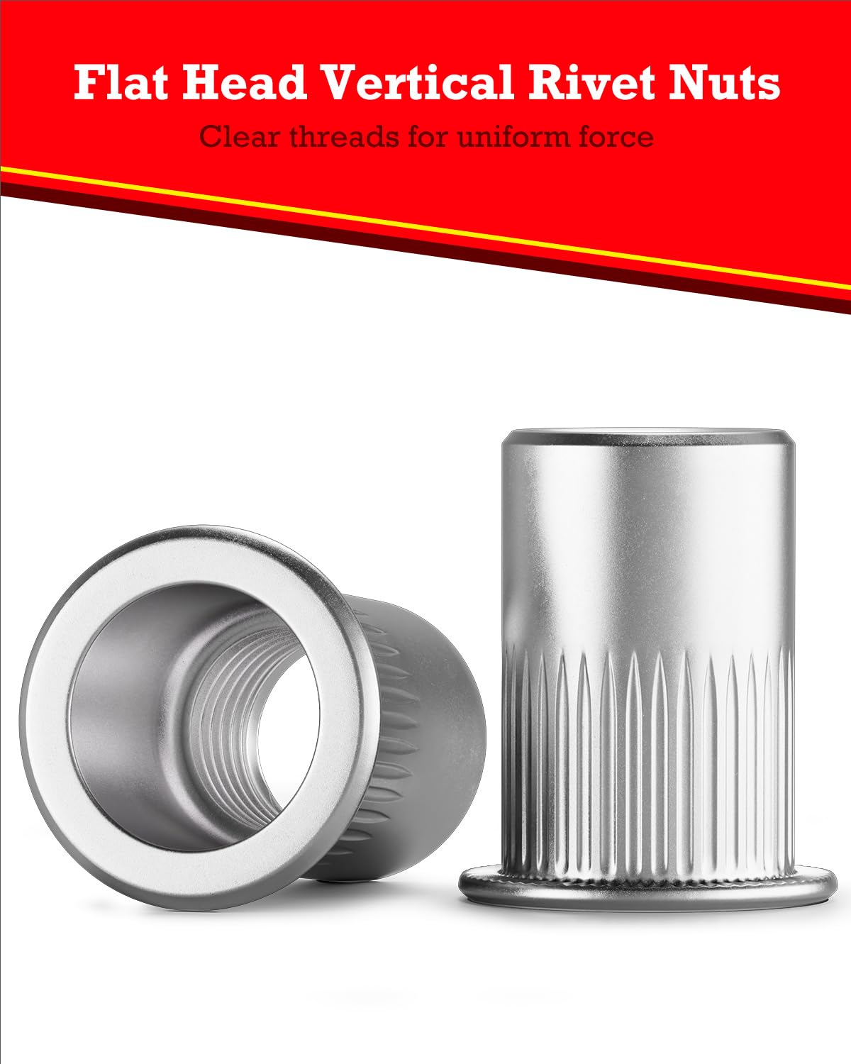 Thumbnail 2 de YOOPIN M6 Rivet Nuts (60 PCS) – Stainless Steel Threaded Inserts for Metal Sheets