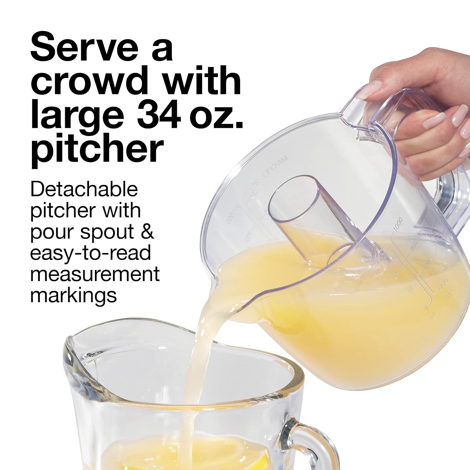Detalle 2 de Proctor Silex Alex’s Lemonade Stand Electric Citrus Juicer Machine (Yellow, 34 oz) — 66341