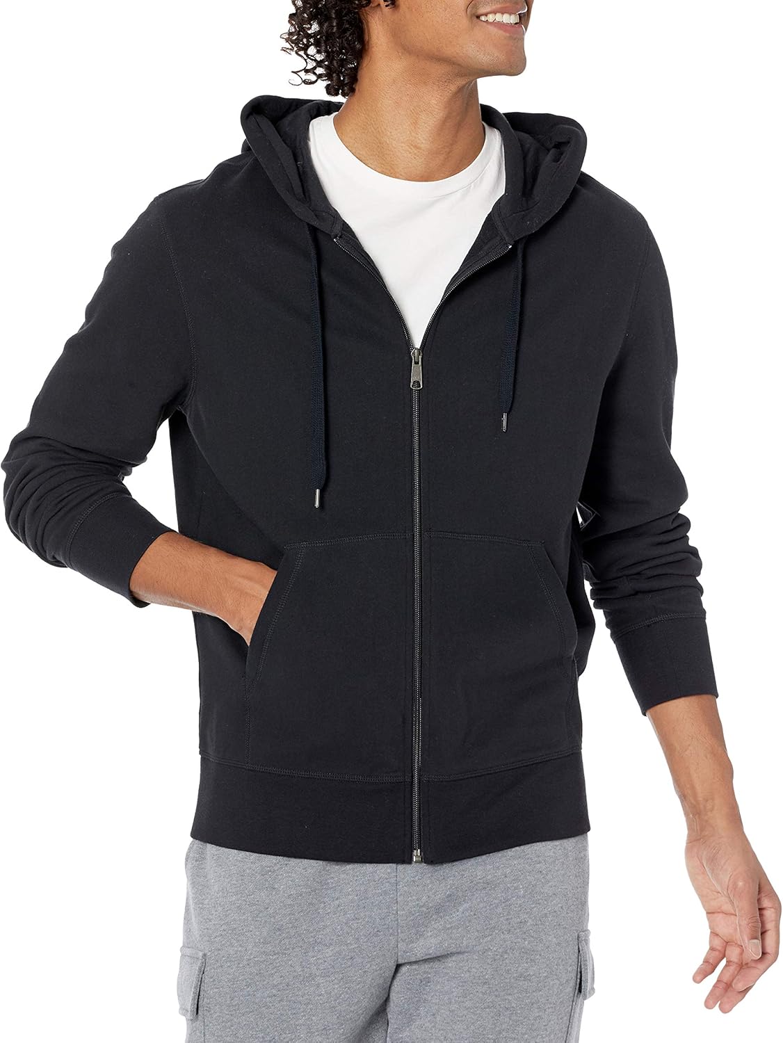 Thumbnail 6 de Amazon Essentials Uomo felpa leggera con cappuccio in French terry e zip integrale