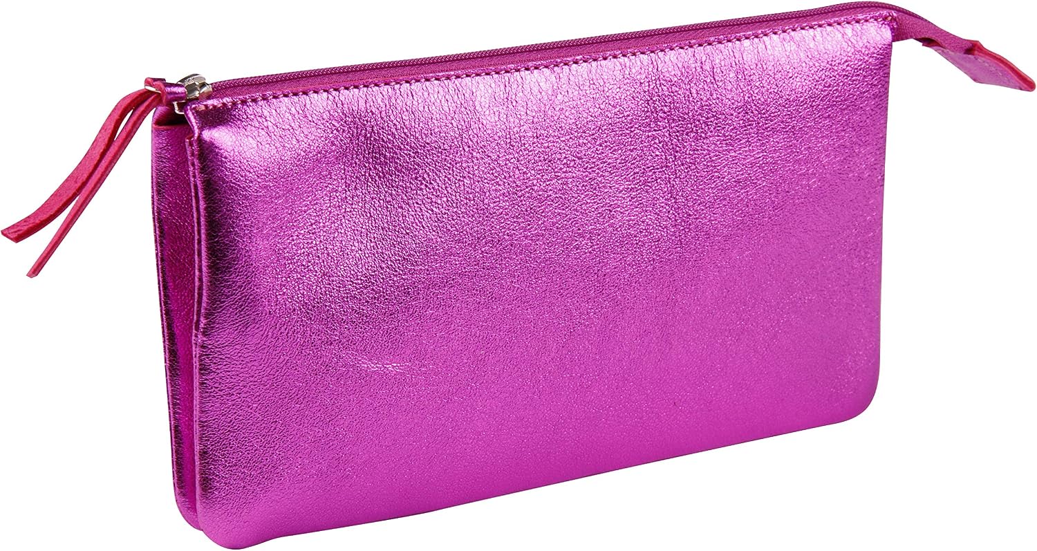 Thumbnail 5 de Clairefontaine 400021C Grande Trousse Scolaire 2 compartiments – Véritable Cuir d’Agneau, 22x11 cm