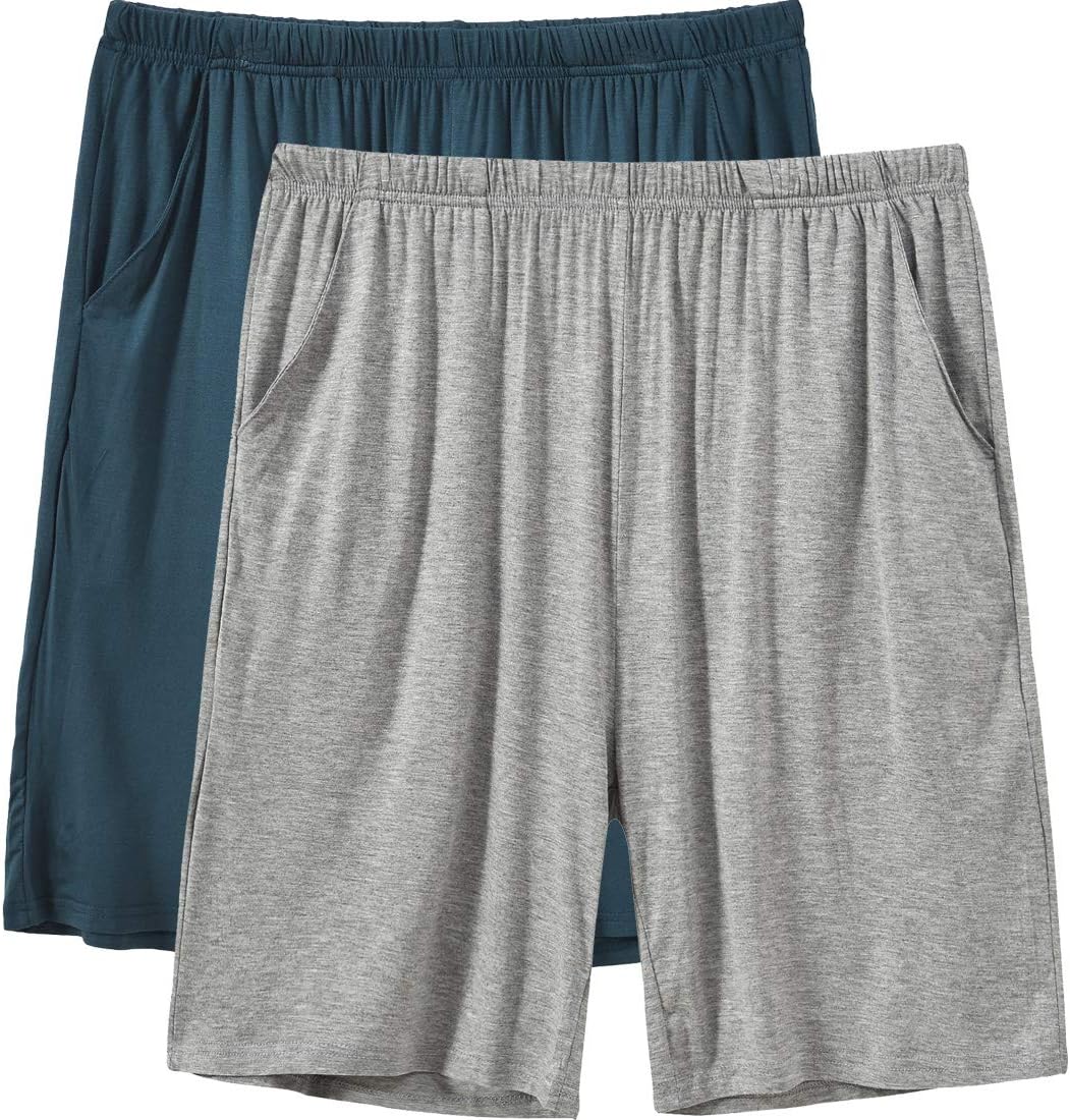 Detalle de Pyjama homme MoFiz : bas court et long en modal doux, avec poches et taille ajustable