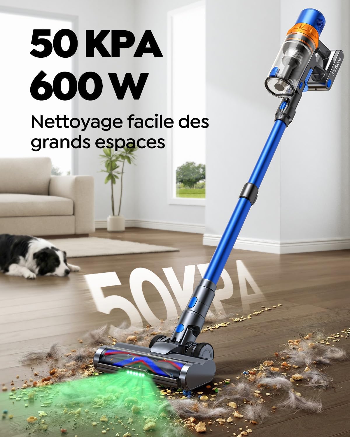 Detalle de SunSare X13 aspirateur balai 600 W