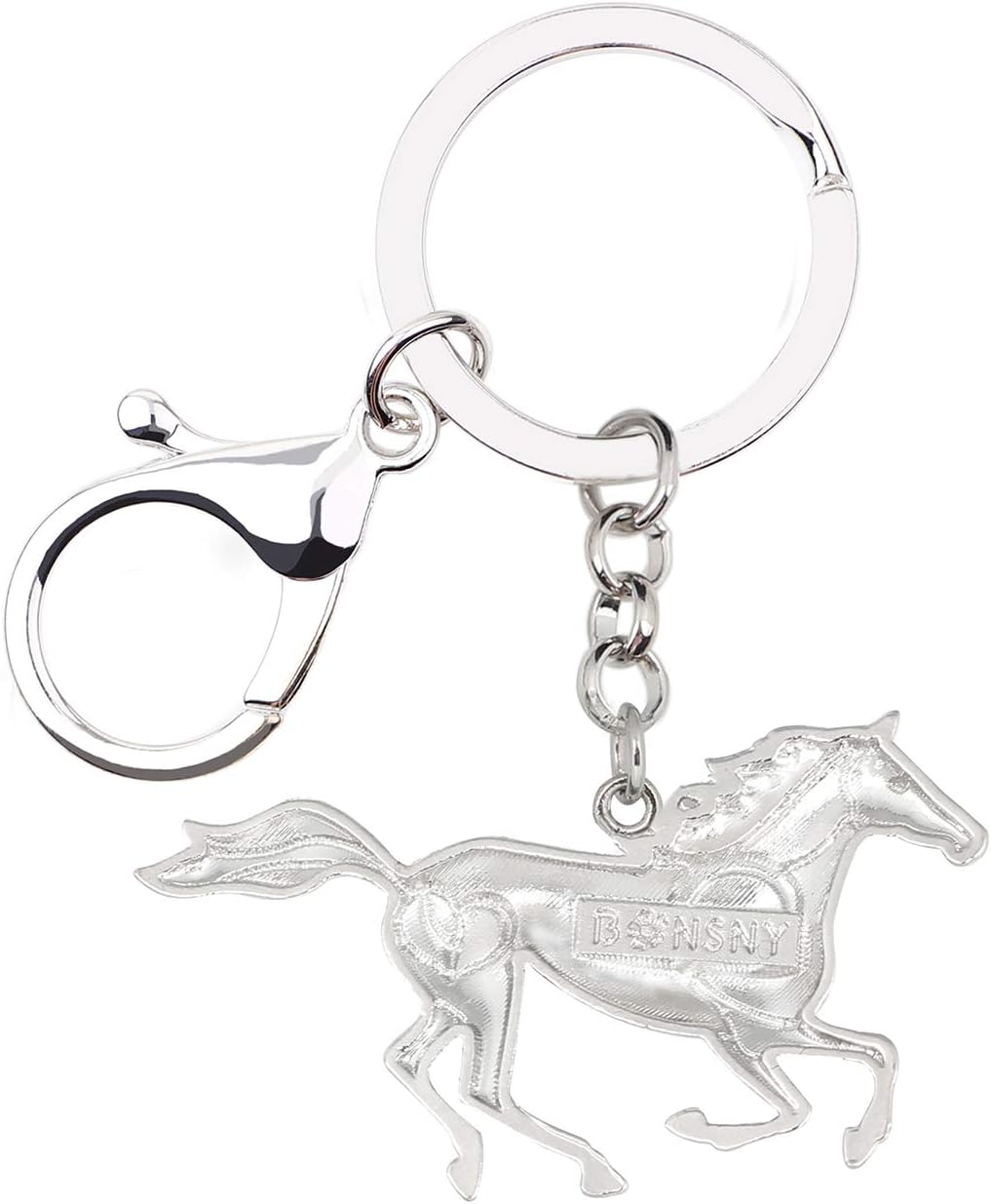 Detalle de BONSNY Enamel Metal Horse Key Chain