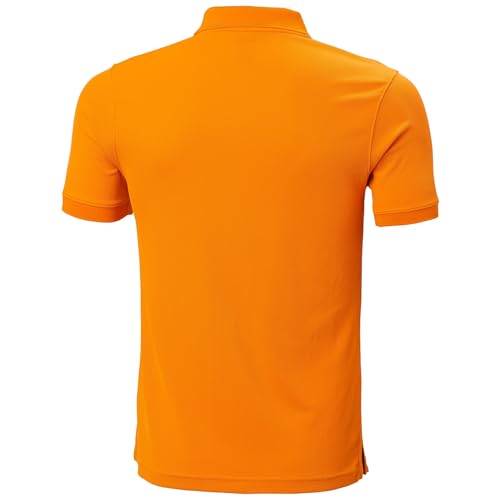 Detalle de Helly Hansen Polo a Deriva Uomo – Arancio infiammatorio, taglia XXL: stile sportivo e comfort quotidiano