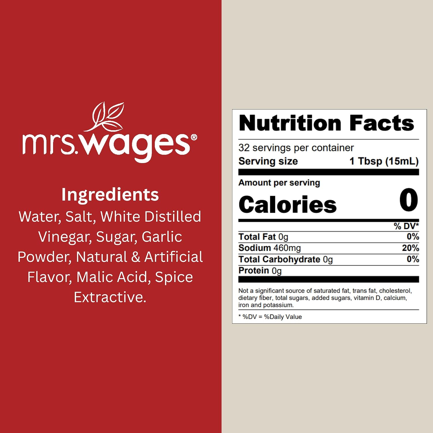 Detalle 2 de Mrs. Wages 1 Step Pickle Cherry Habanero Mix, 6 x 16 fl oz Bottles