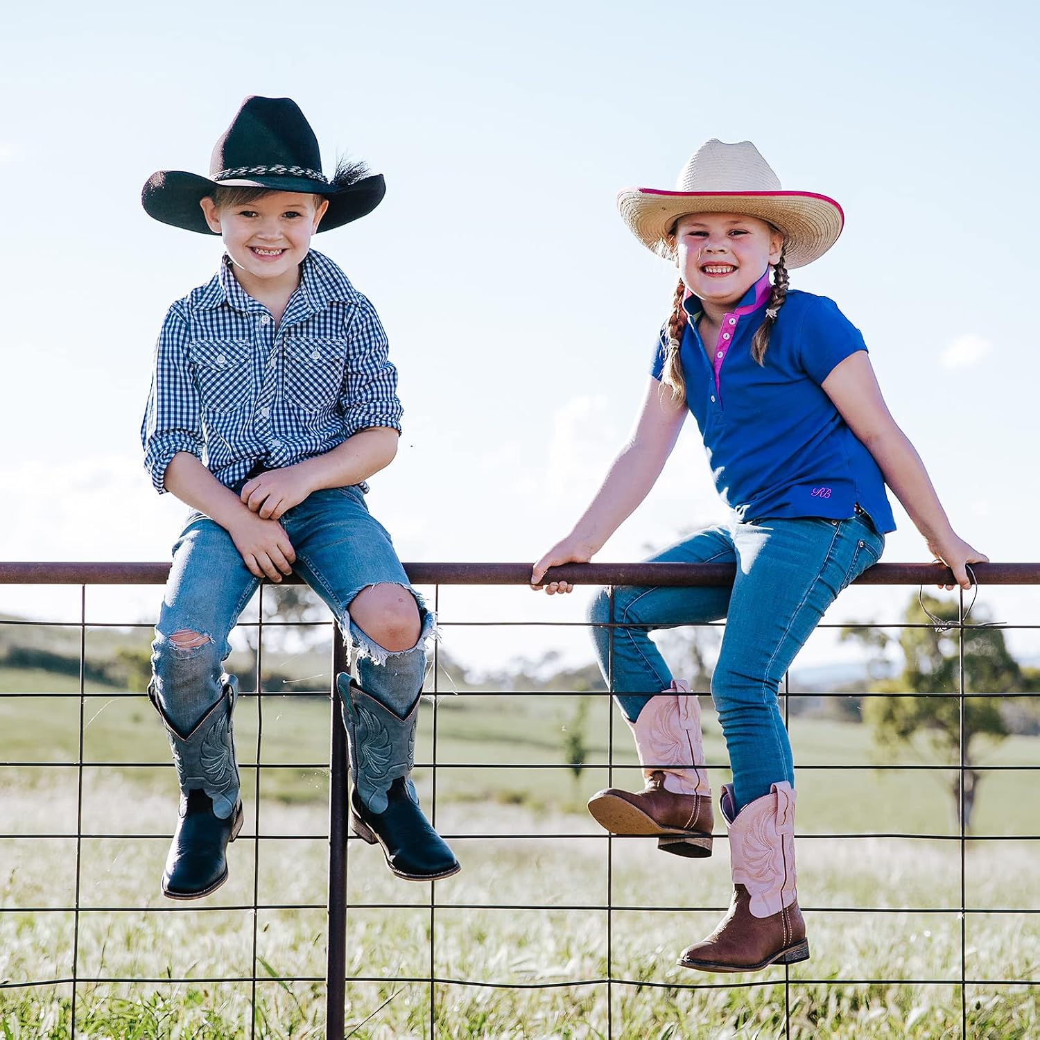 Thumbnail 4 de Rollda Kids Cowboy Boots Square Toe Toddler