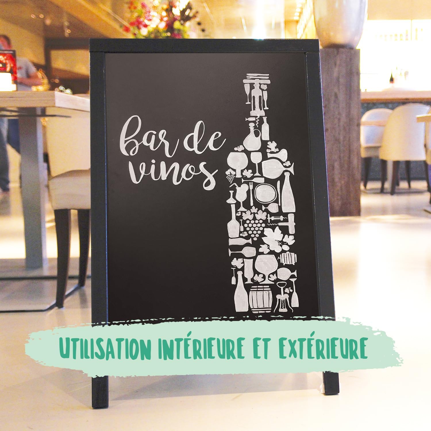 Thumbnail 5 de SECURIT Woody Tableau 55 x 85 cm 🪧