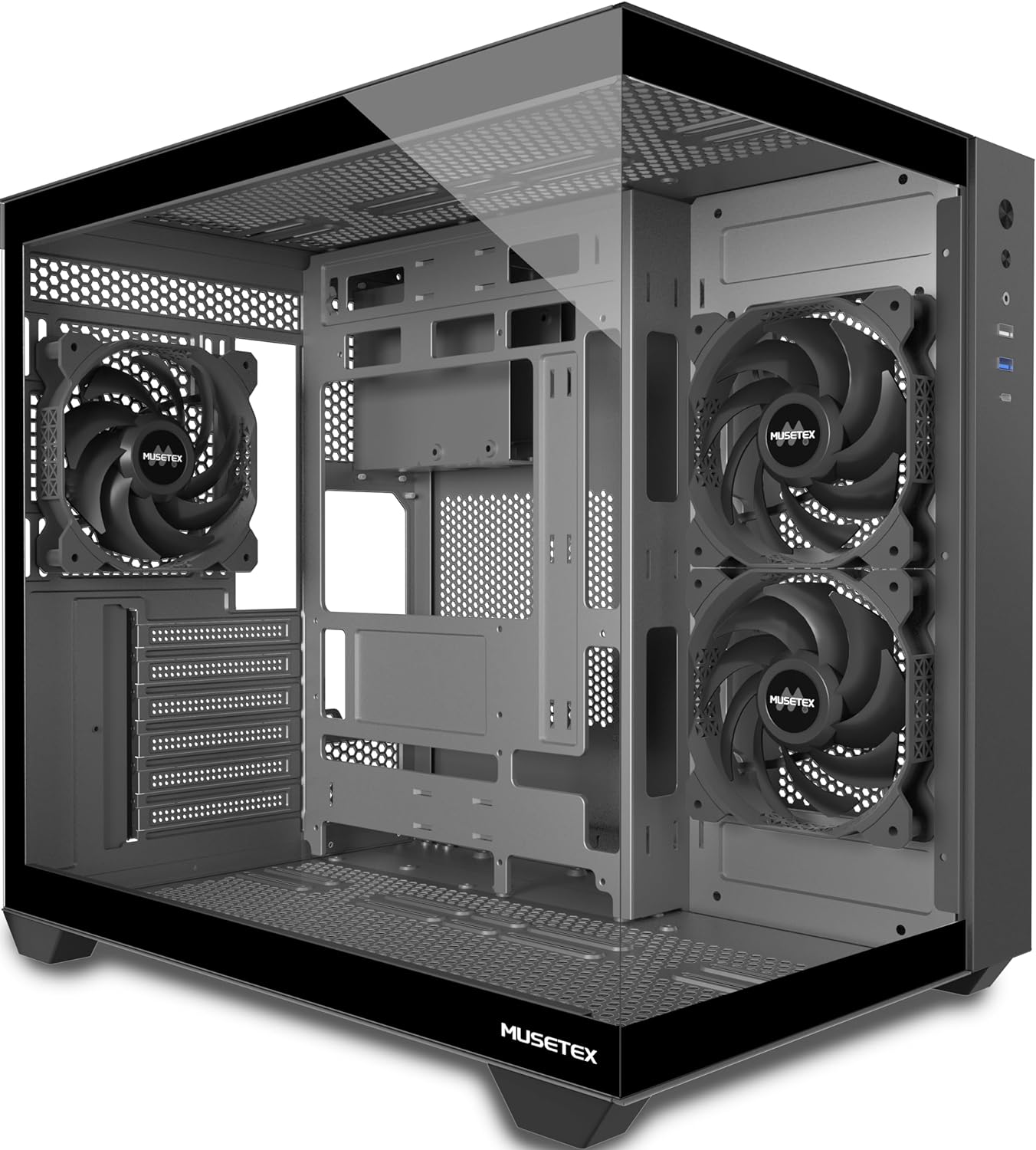 Thumbnail 6 de MUSETEX Y6 ATX Mid Tower mit 4 Lüftern