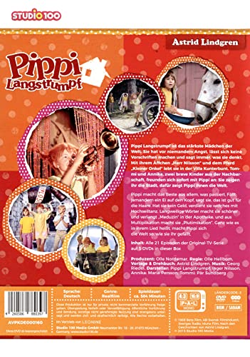 Detalle de LEONINE Pippi Calzaslargas, serie completa en DVD con 5 discos