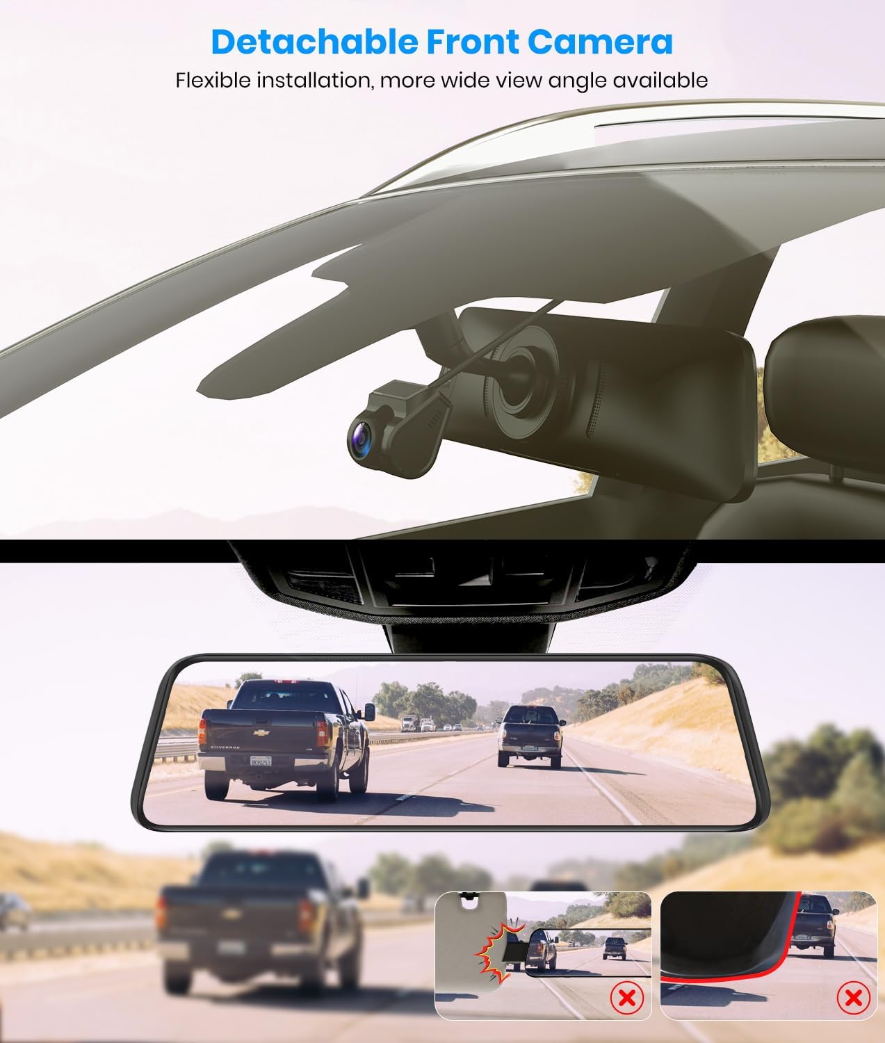 Thumbnail 4 de AUTO-VOX T9PRO Rear View Mirror Dash Cam