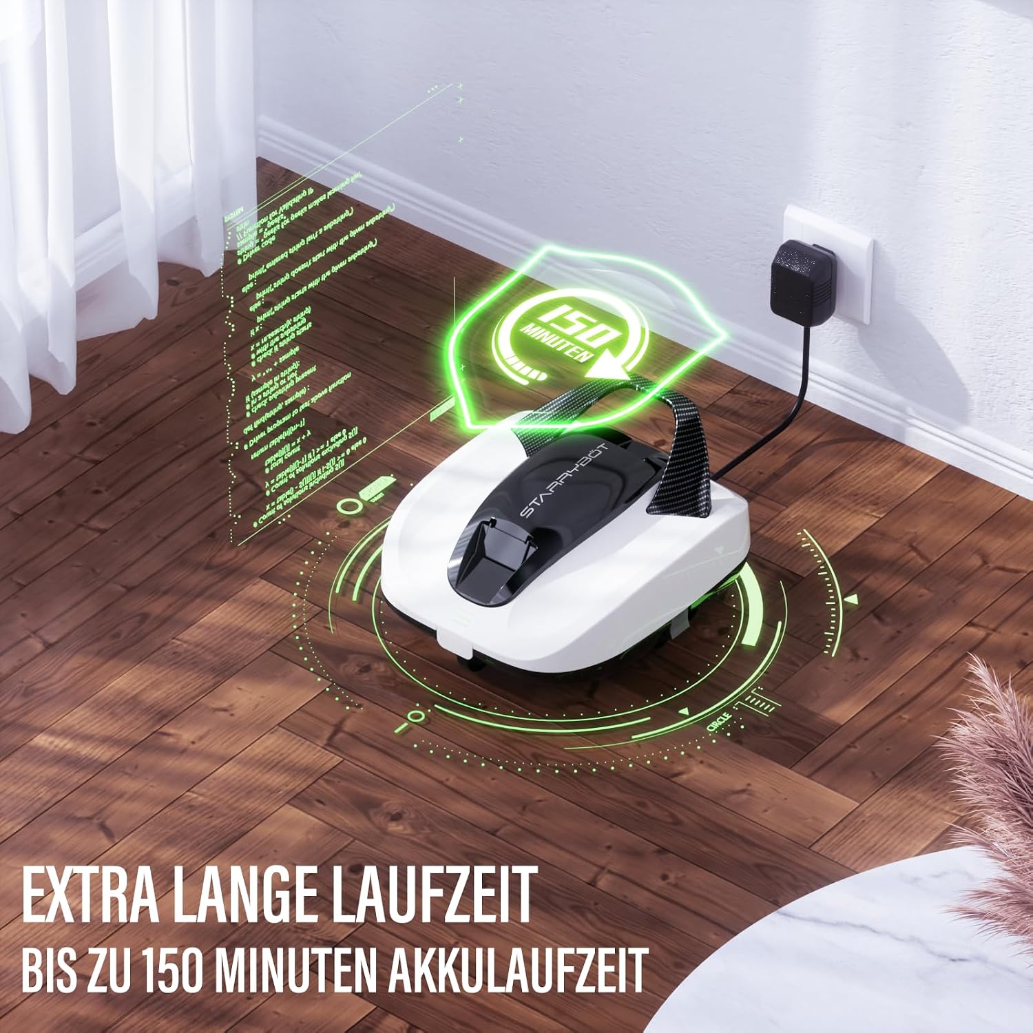 Thumbnail 6 de STARRYBOT Akku Poolroboter – kabelloser Reinigungshelfer für Aufstellpools bis 84 m²