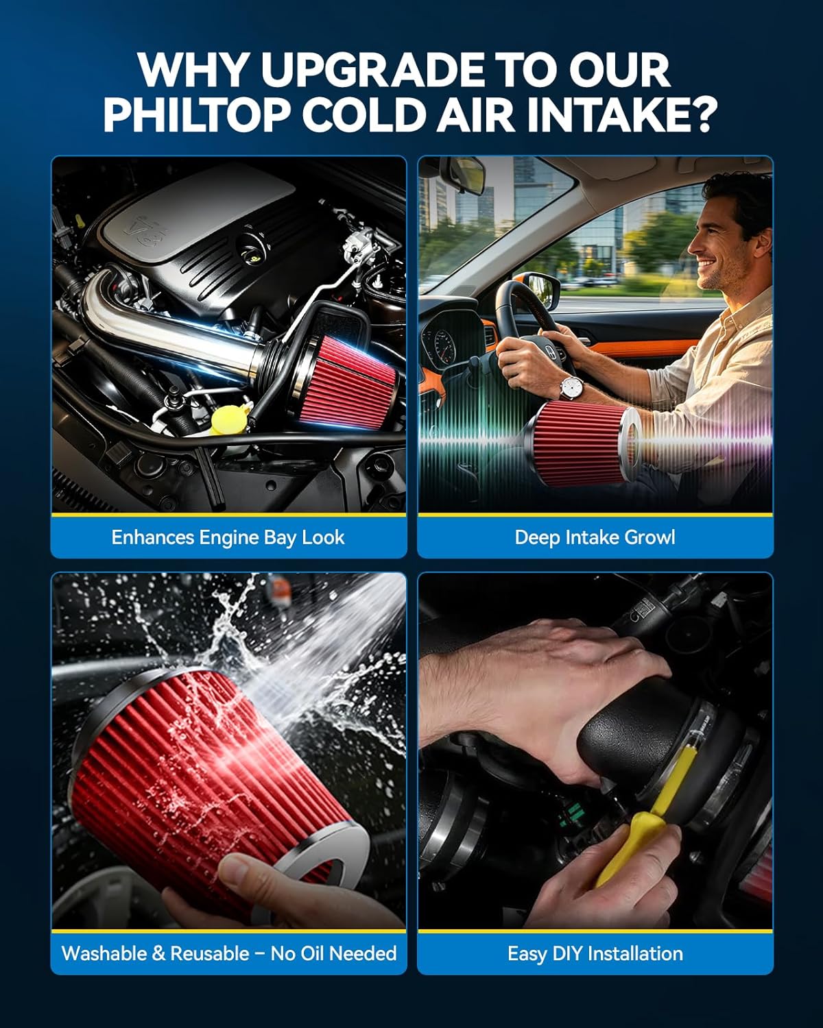 Thumbnail 6 de PHILTOP Cold Air Intake Kit 3.5-Inch