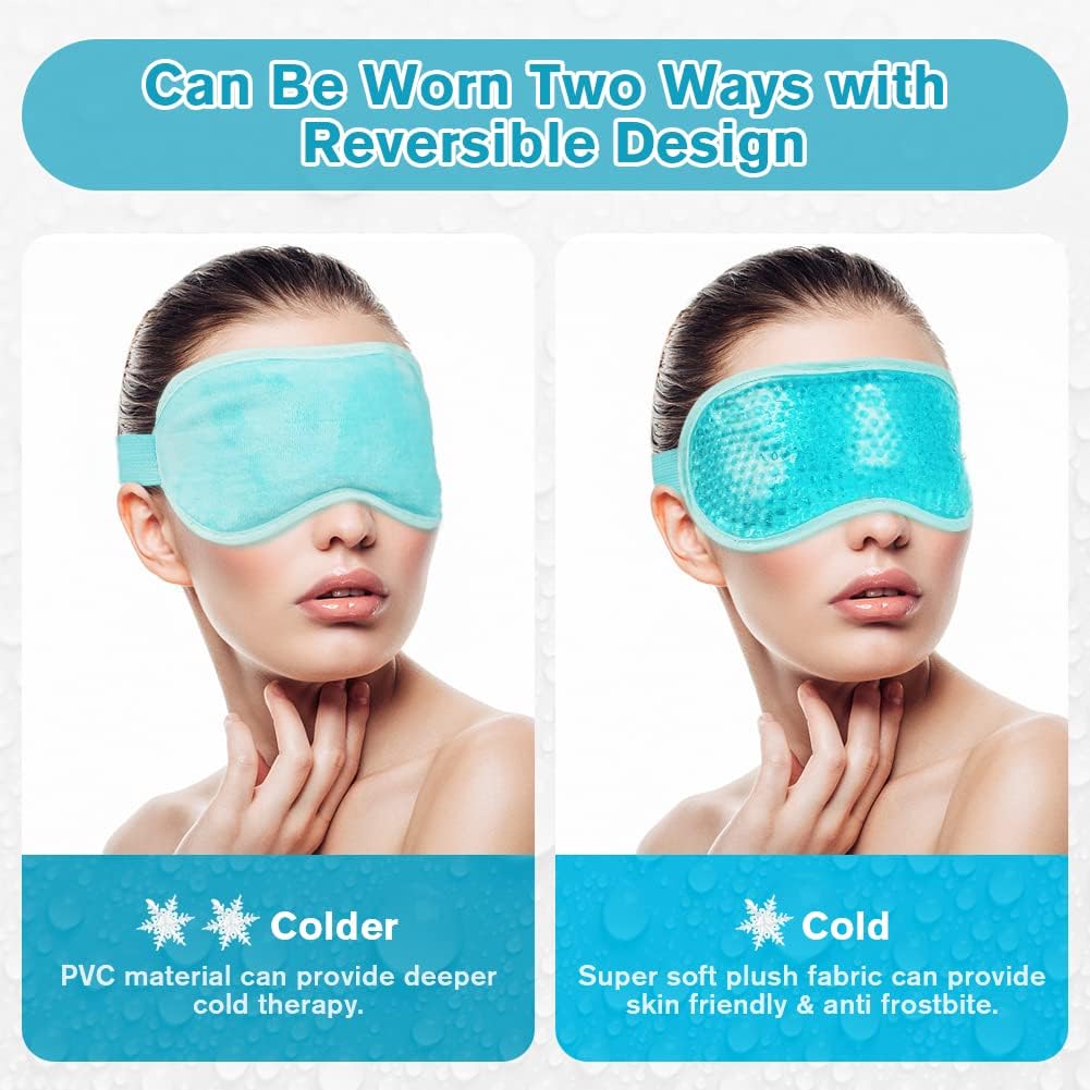 Detalle 2 de ACWOO Maschera per Occhi – Trattamento freddo/caldo riutilizzabile con design a doppia facciata