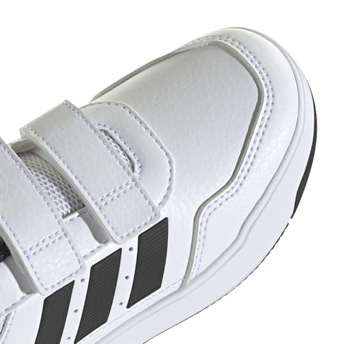 Detalle de Adidas Tensaur Sport 3.0 Hook & Loop – Kinderschuhe Weiß/Schwarz, Größe 31 EU