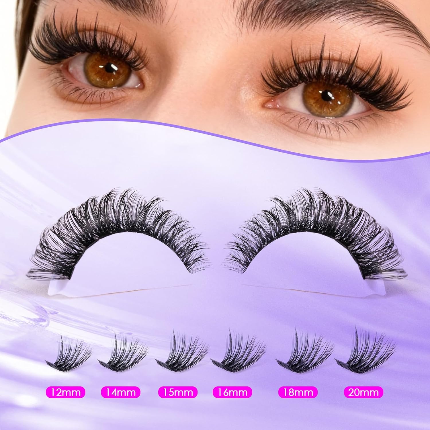 Thumbnail 6 de Ocean Pearl Lash Clusters 320pcs 11–20mm lashes