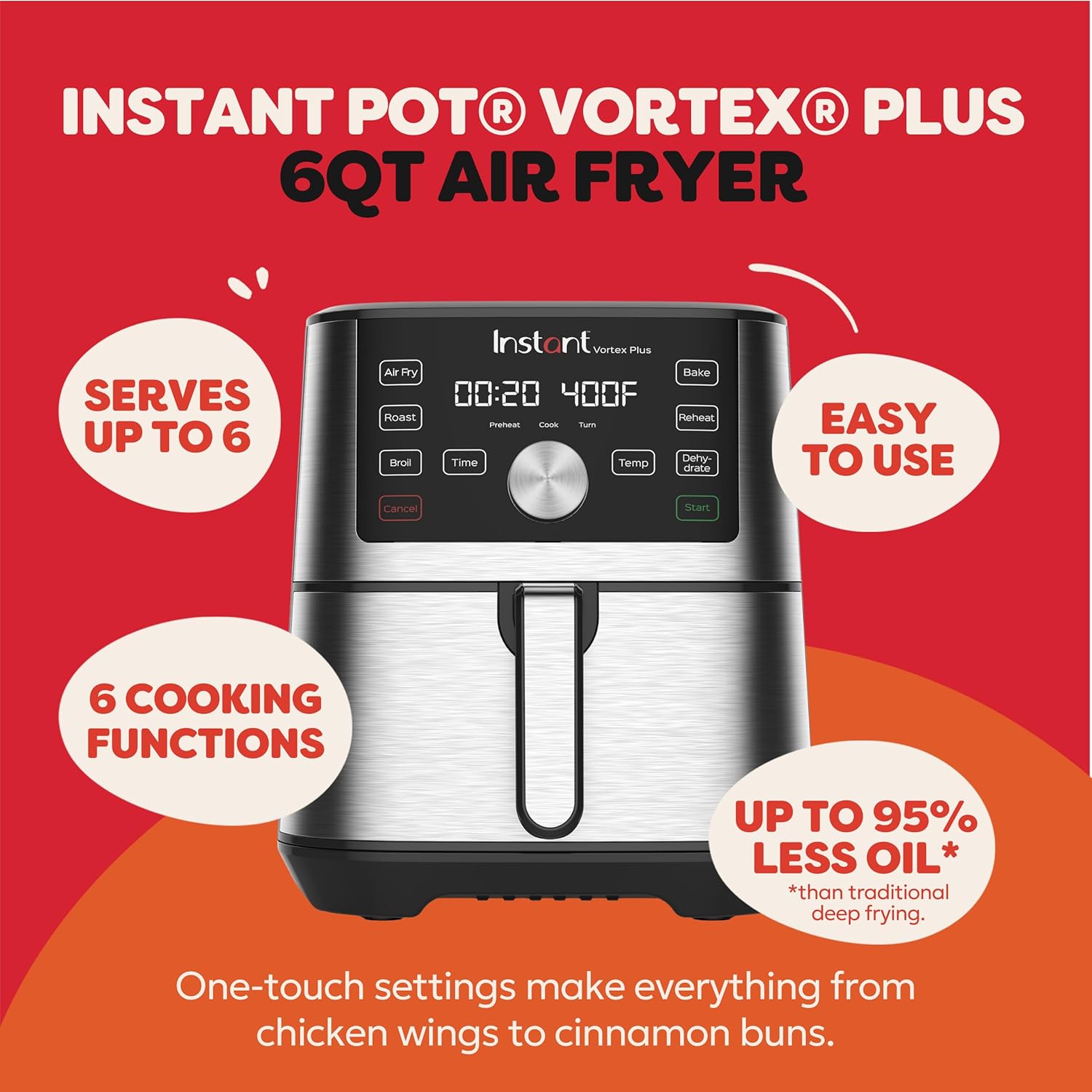 Thumbnail 1 de Instant Pot Vortex Plus Air Fryer 6-Quart