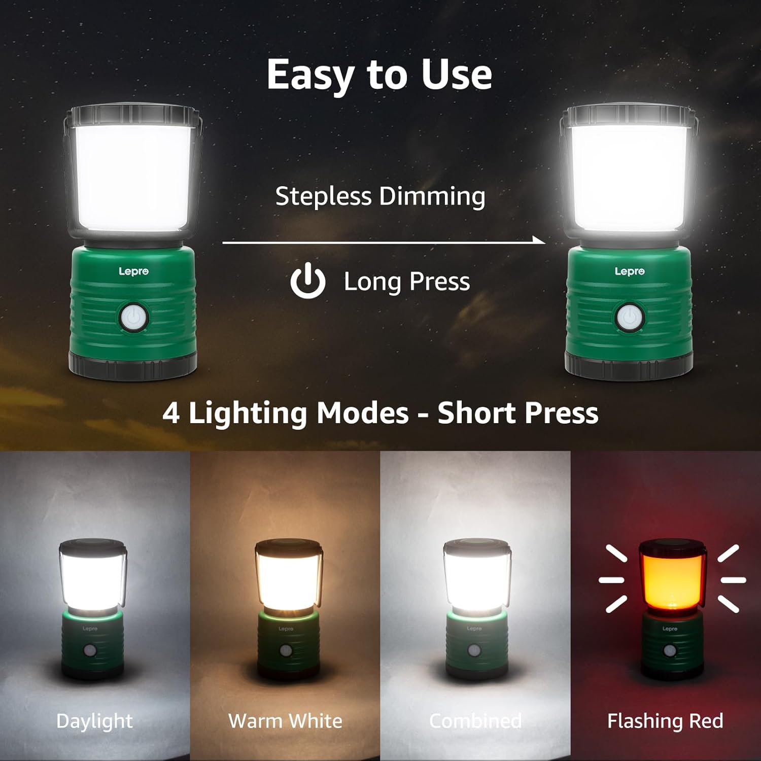 Thumbnail 2 de Lepro Battery Camping Lantern 1100 Lumen