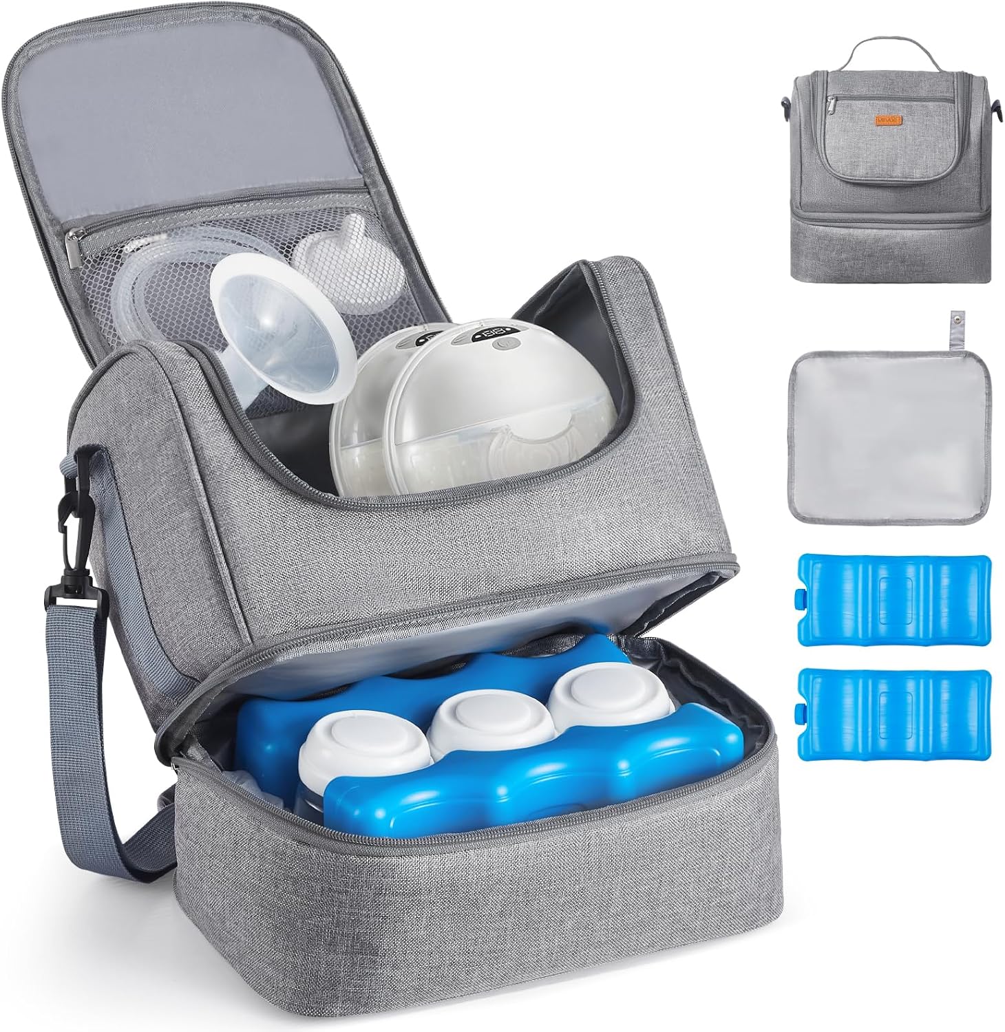 Detalle de VEVOR Breast Pump Bag 11.2 x 7.4 x 10.6 in