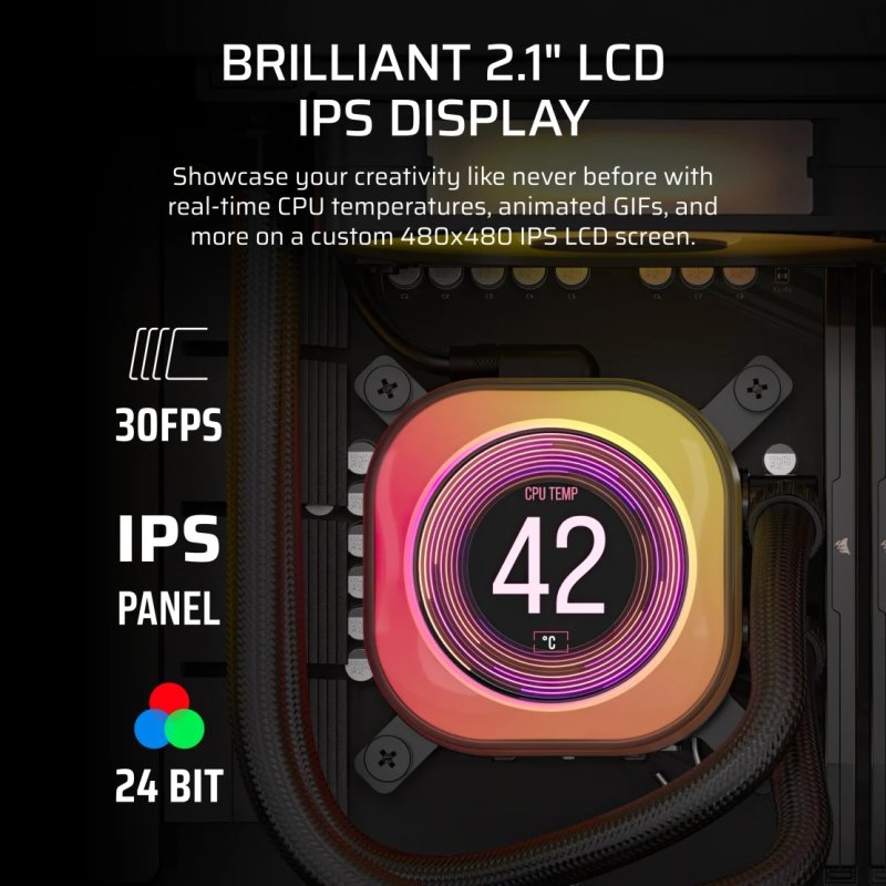 Detalle de Corsair iCUE LINK TITAN 240 RX Kit de RL 240 mm