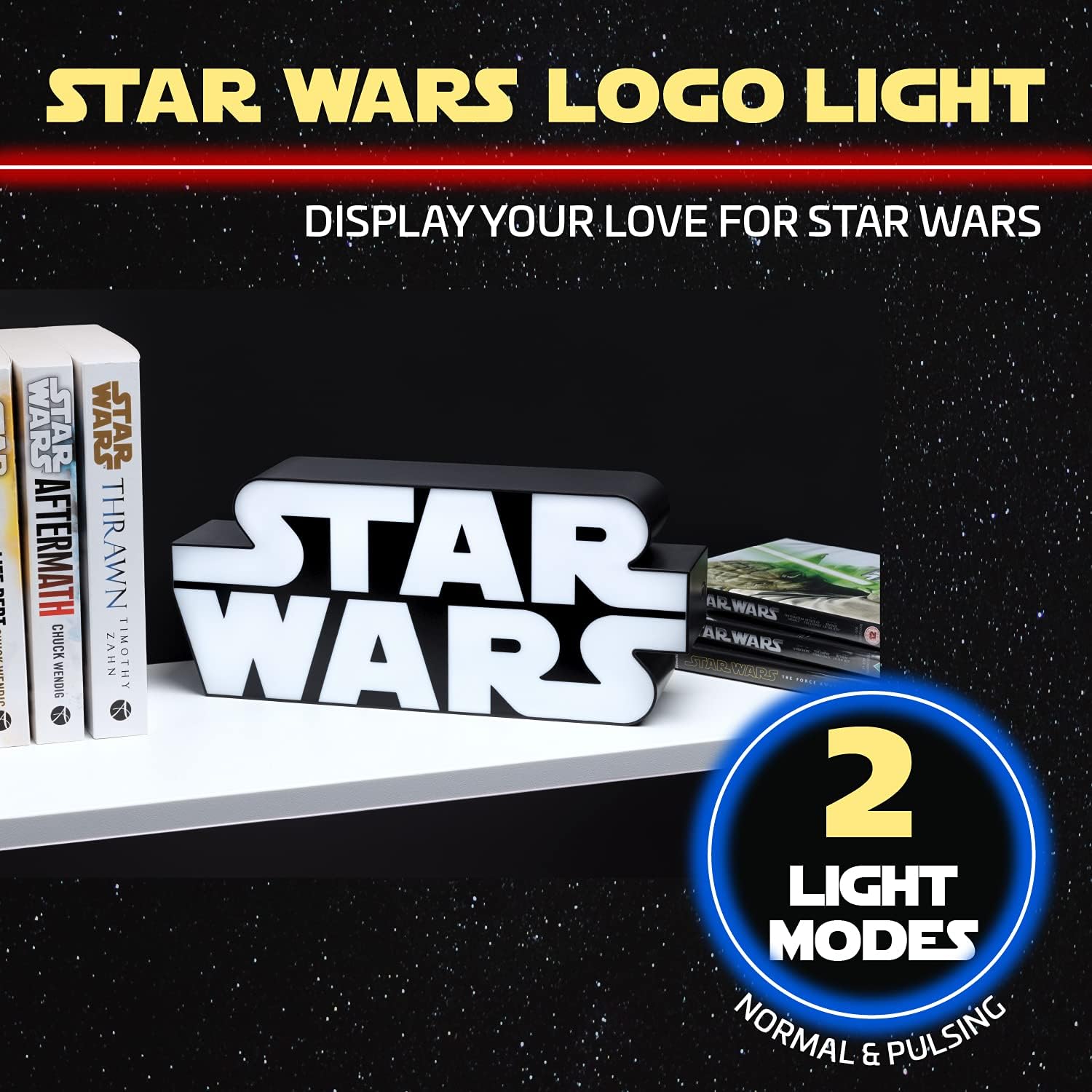 Thumbnail 1 de Paladone Star Wars Logo Luce | Illuminazione con licenza ufficiale