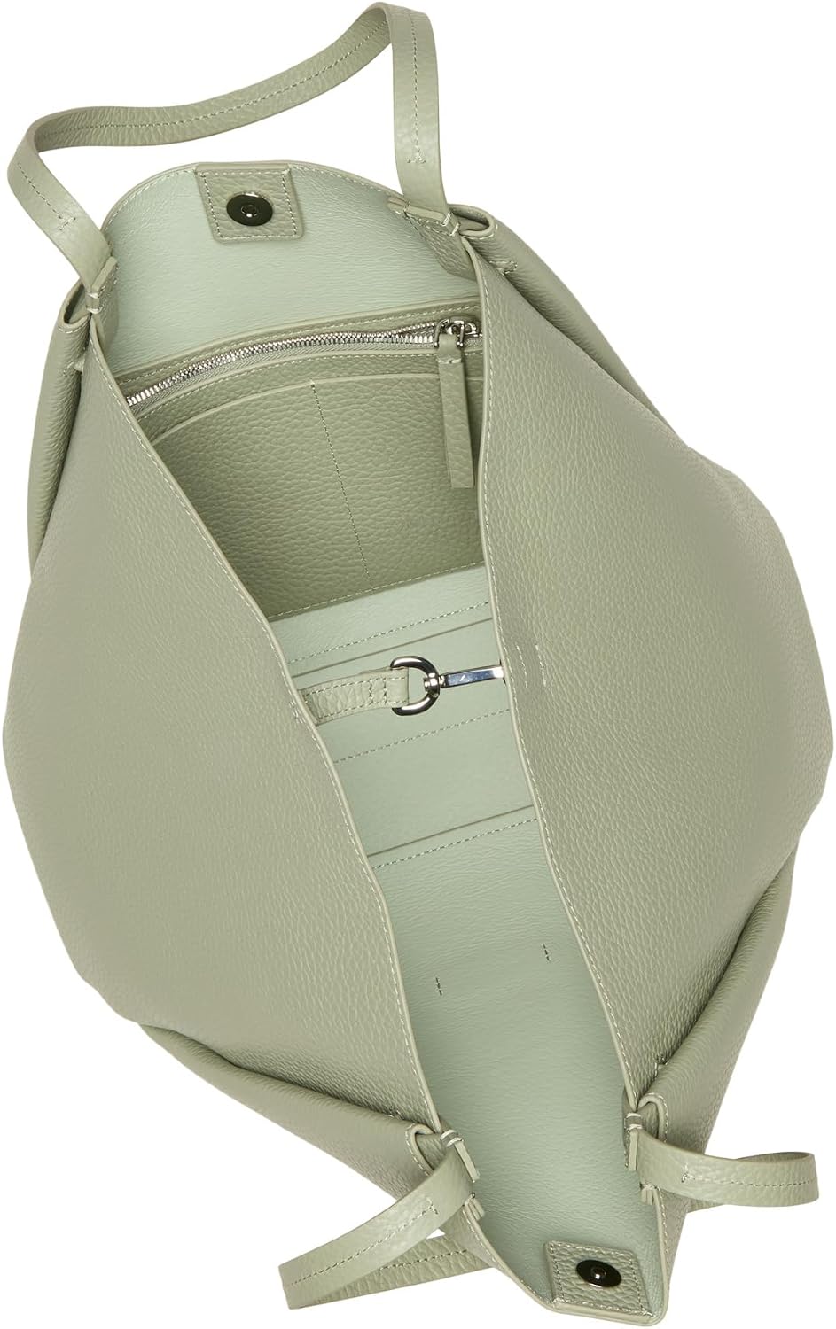Detalle 2 de Marc O'Polo Damen Shopper aus Leder mit Innenfach – stilvoller Alltagsbegleiter