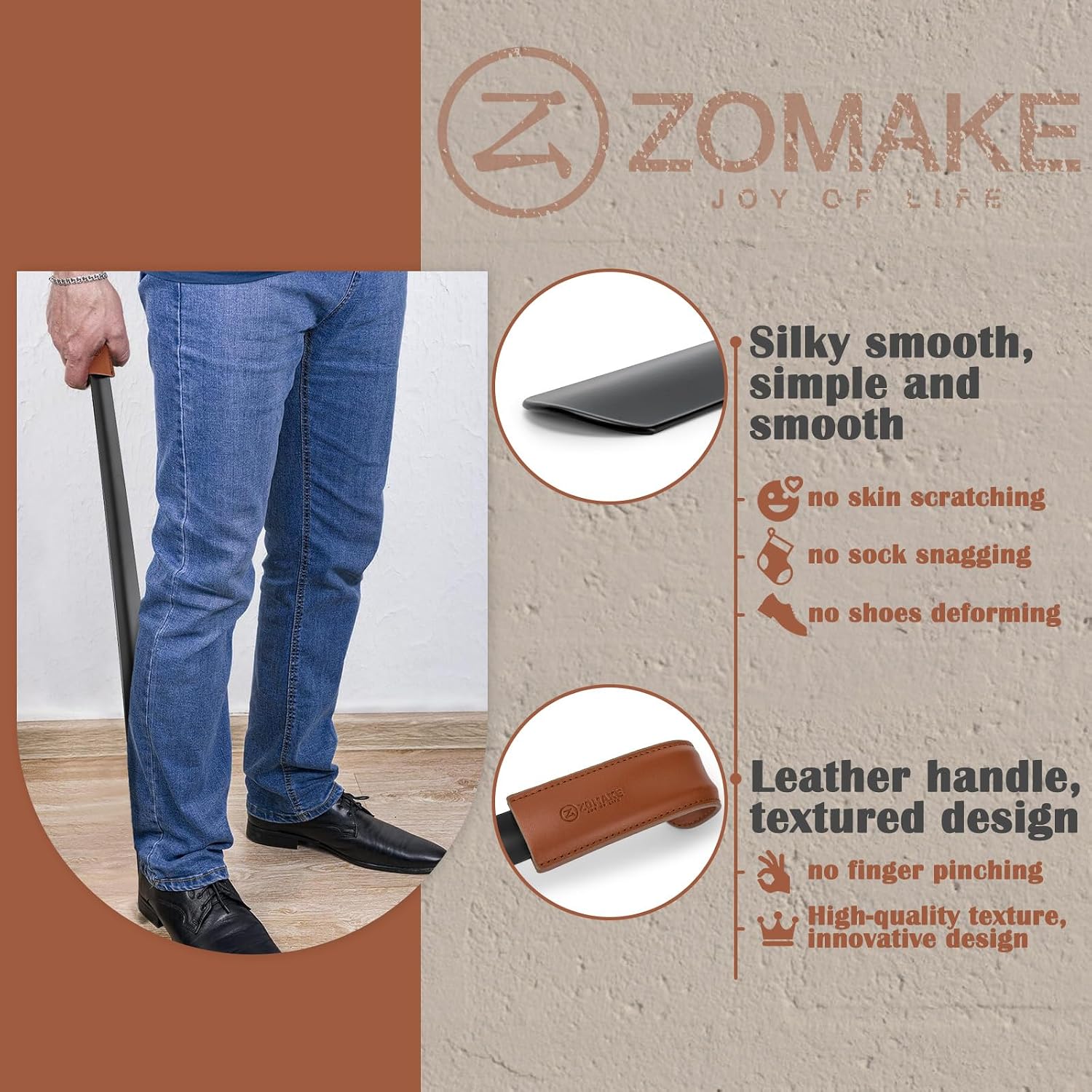 Thumbnail 4 de ZOMAKE Extra Long Chausse Pied 72cm