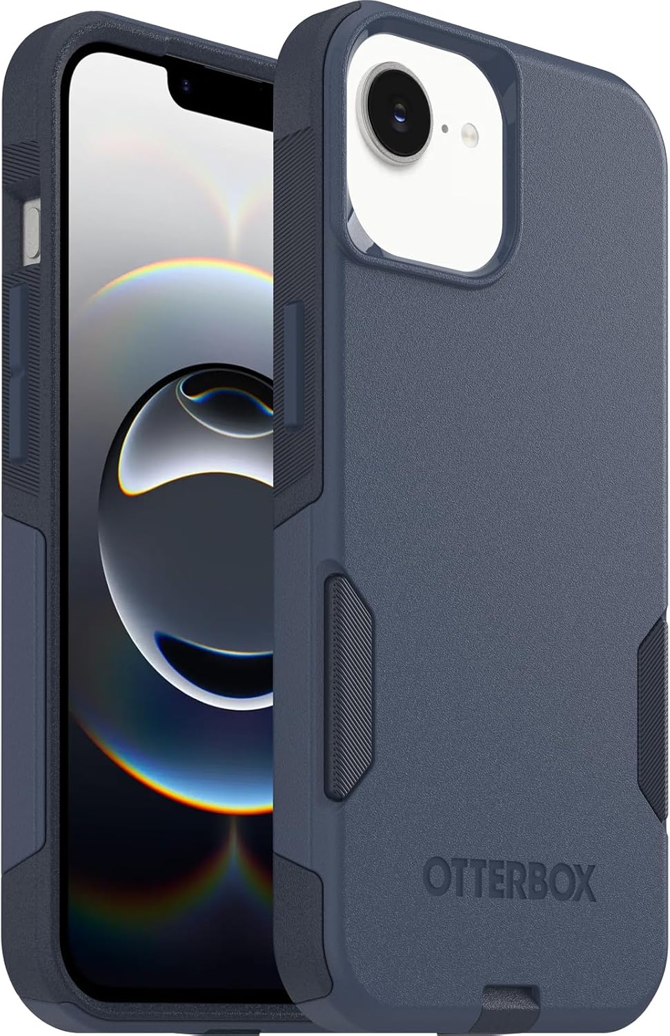Detalle de OtterBox Commuter Case for iPhone 17e/16e/15/14/13 – Shockproof, Drop Proof and Rugged in Blue