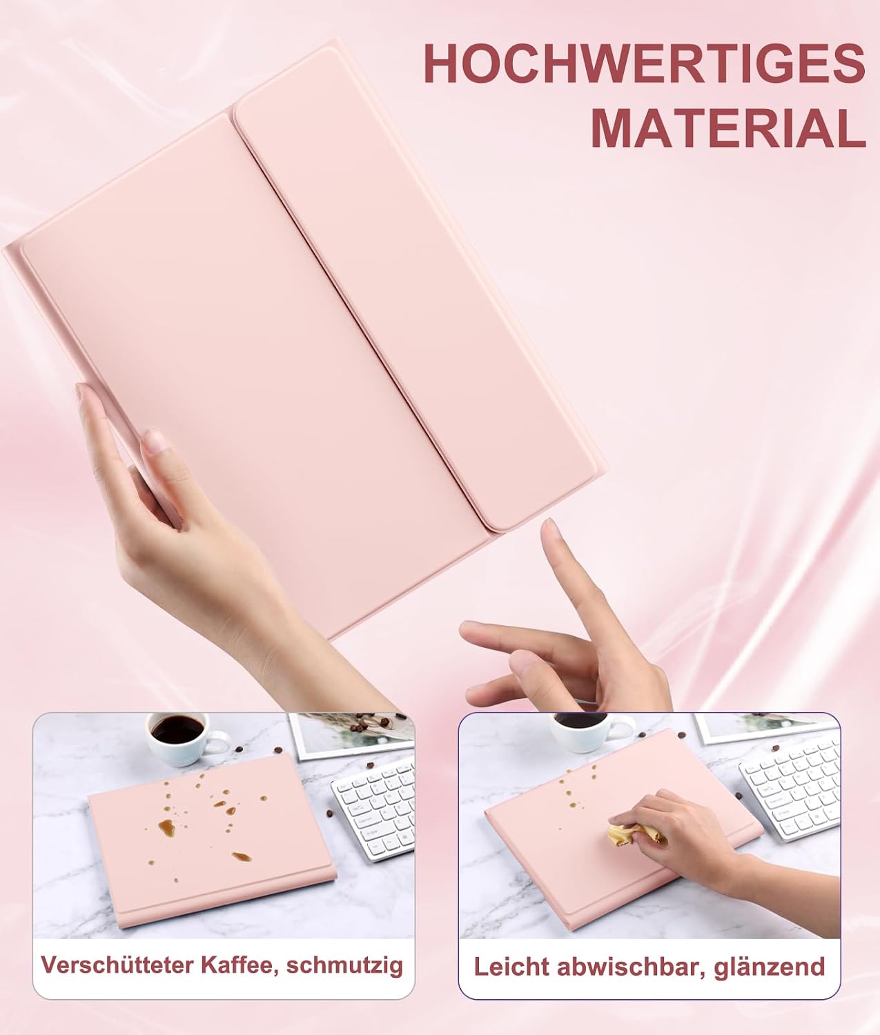 Detalle 2 de Vobafe iPad-Tastatur-Hülle mit Touchpad 420 mAh