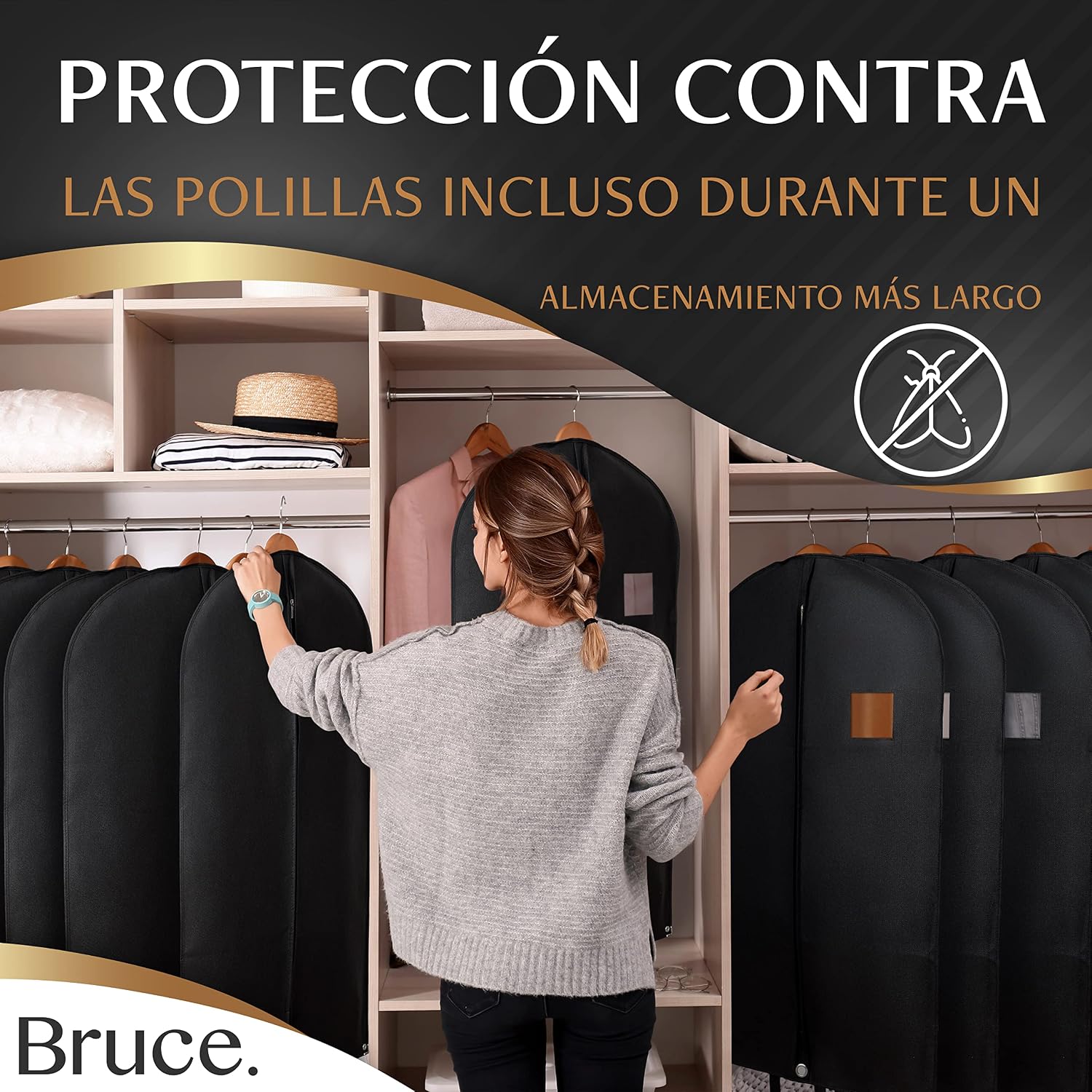Thumbnail 4 de Bruce.® Fundas ropa armario 100x60 cm 7 unidades
