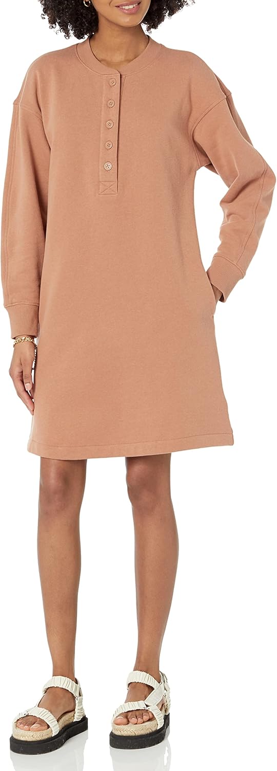 Thumbnail 5 de Amazon Essentials Damen Henley-Sweatshirtkleid aus Strick (Übergrößen)
