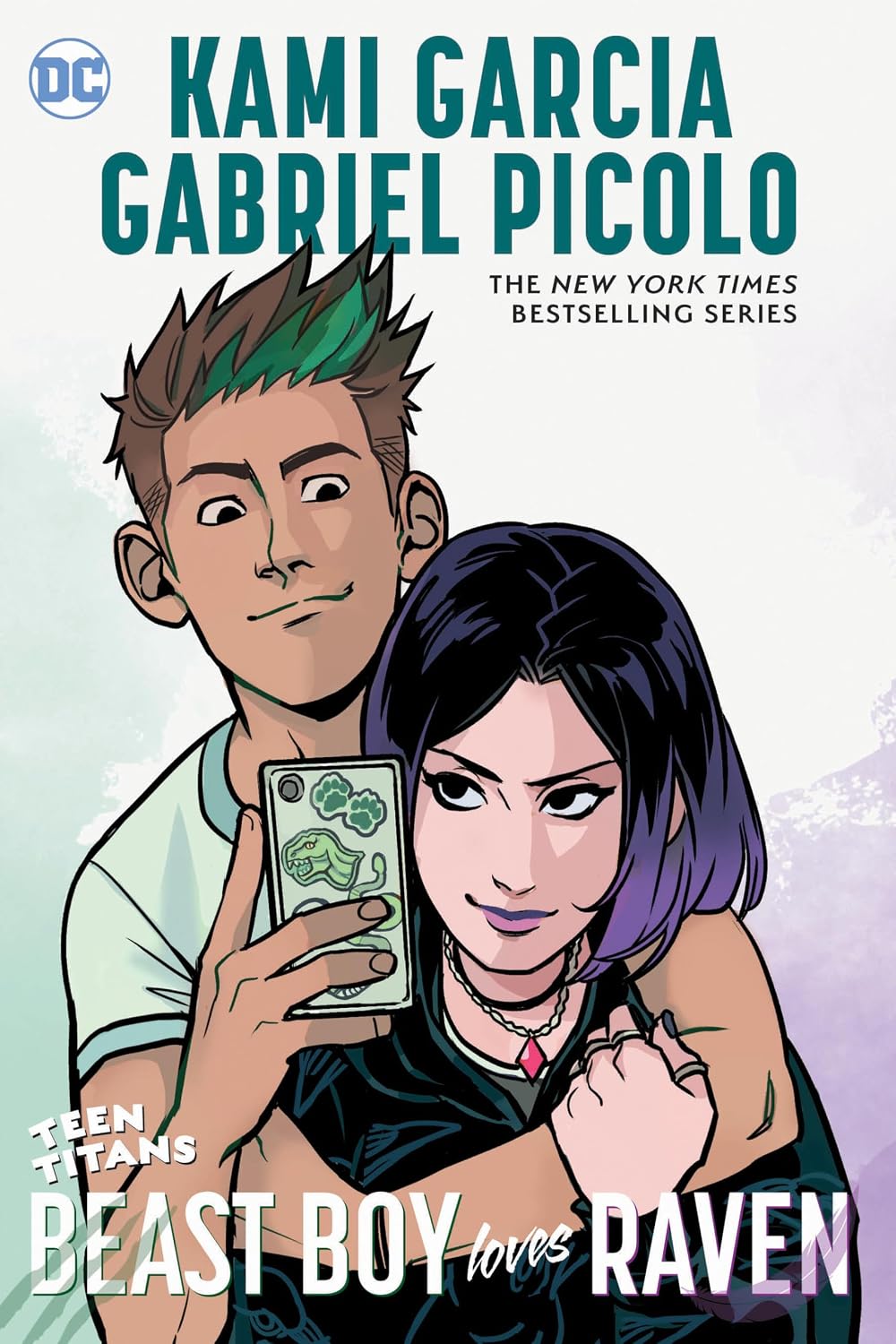Detalle de Teen Titans: Beast Boy Loves Raven graphic novel for young adult readers